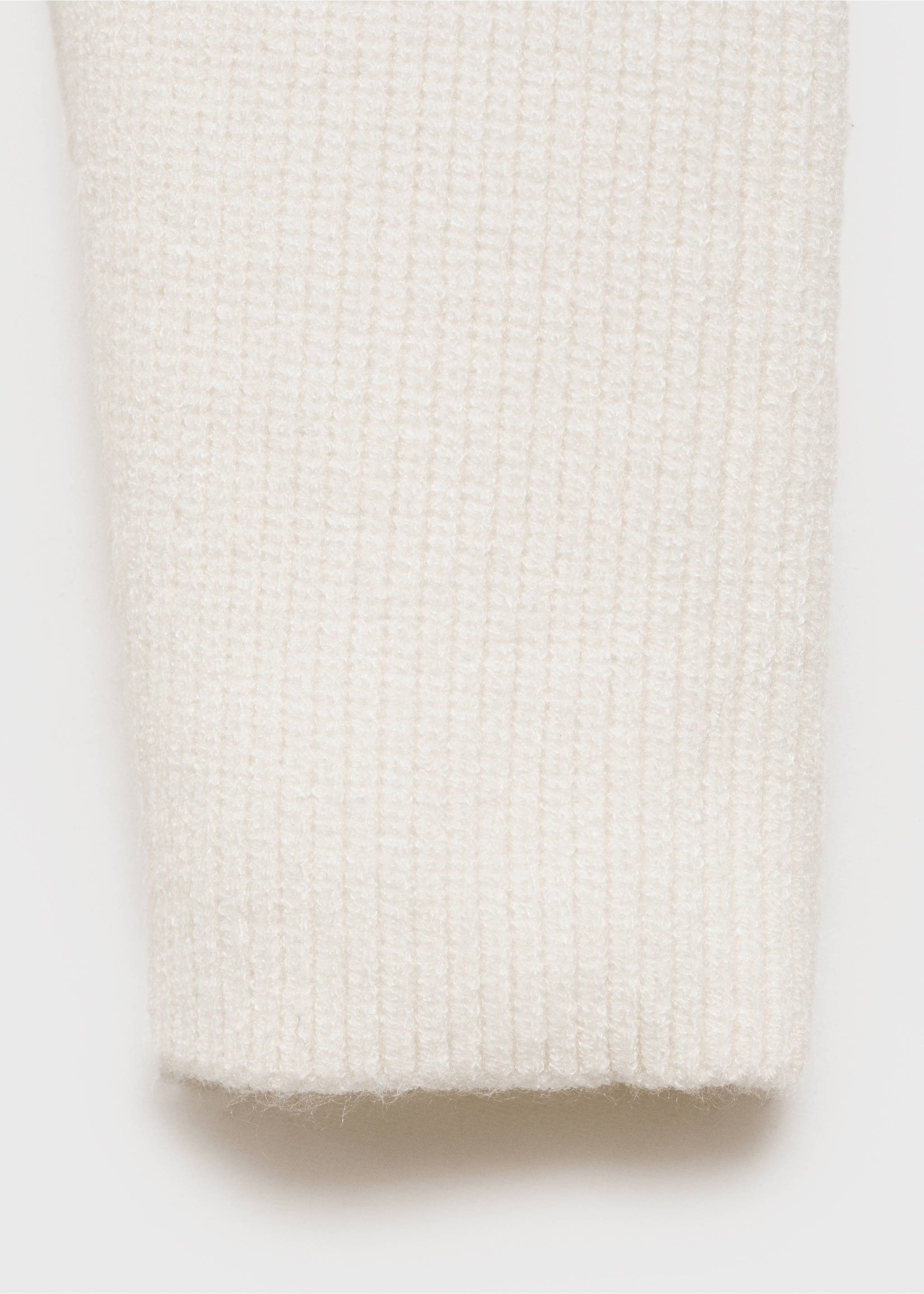 Strickcardigan mit Streifenmuster - Detail des Artikels 0, Cremeweiß. Ref: 87072538-00.