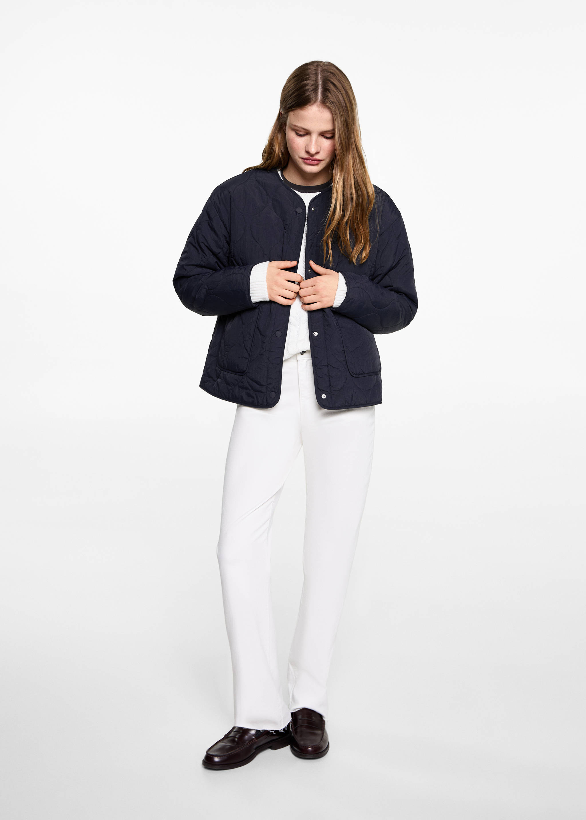 Pocket quilted jacket - General plane