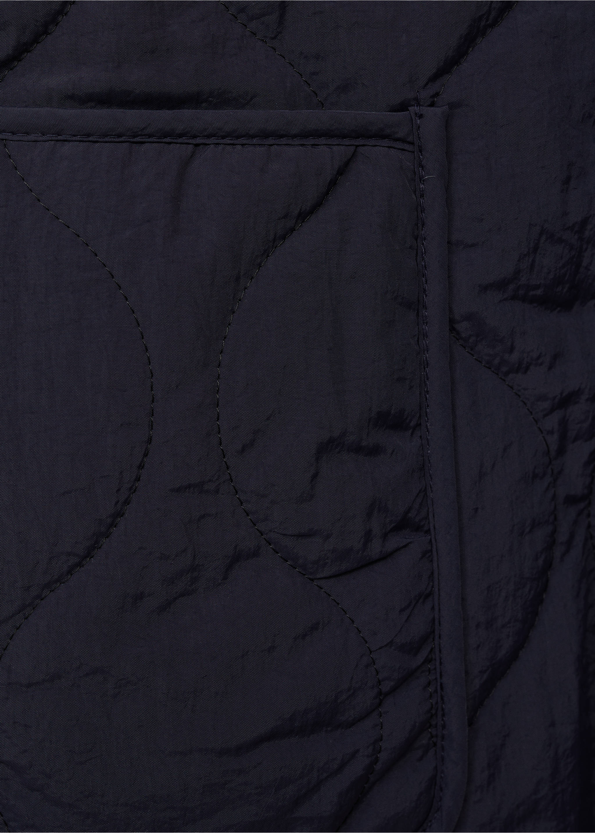 Pocket quilted jacket - Details of the article 0, Dark Navy. Ref: 87072539-00.