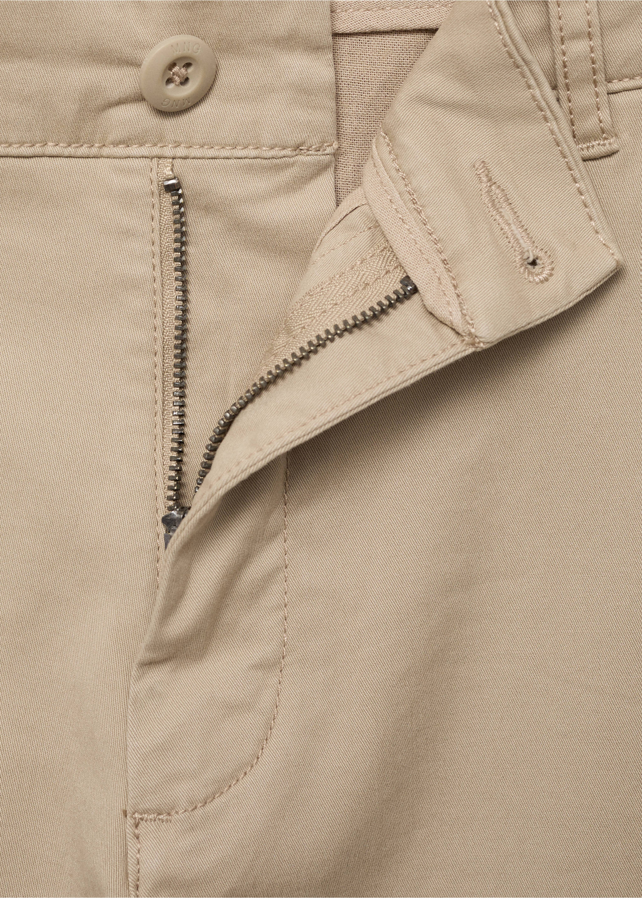 Chinohose aus Baumwolle - Detail des Artikels 8, Beige. Ref: 87072541-00.