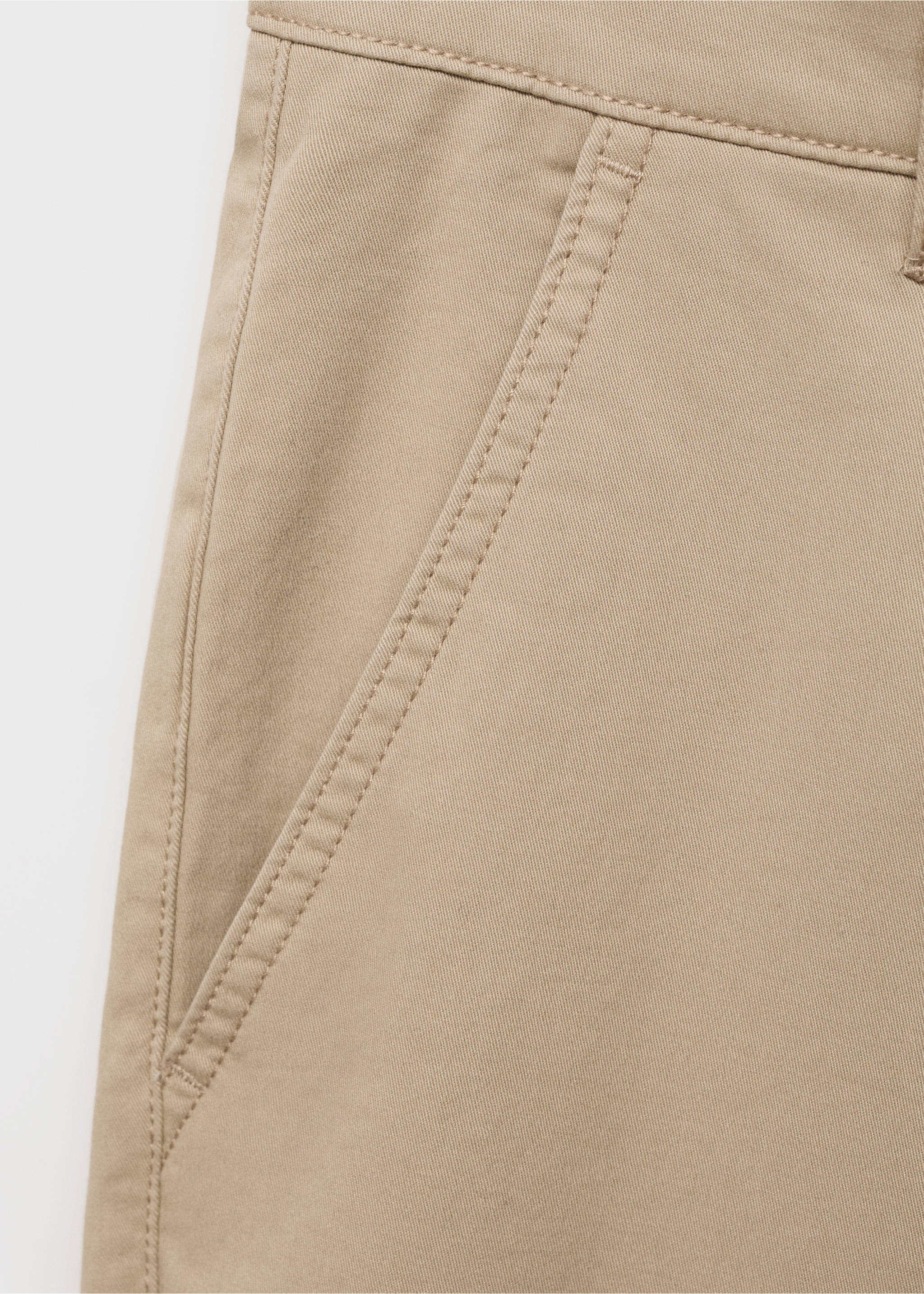 Chinohose aus Baumwolle - Detail des Artikels 0, Beige. Ref: 87072541-00.