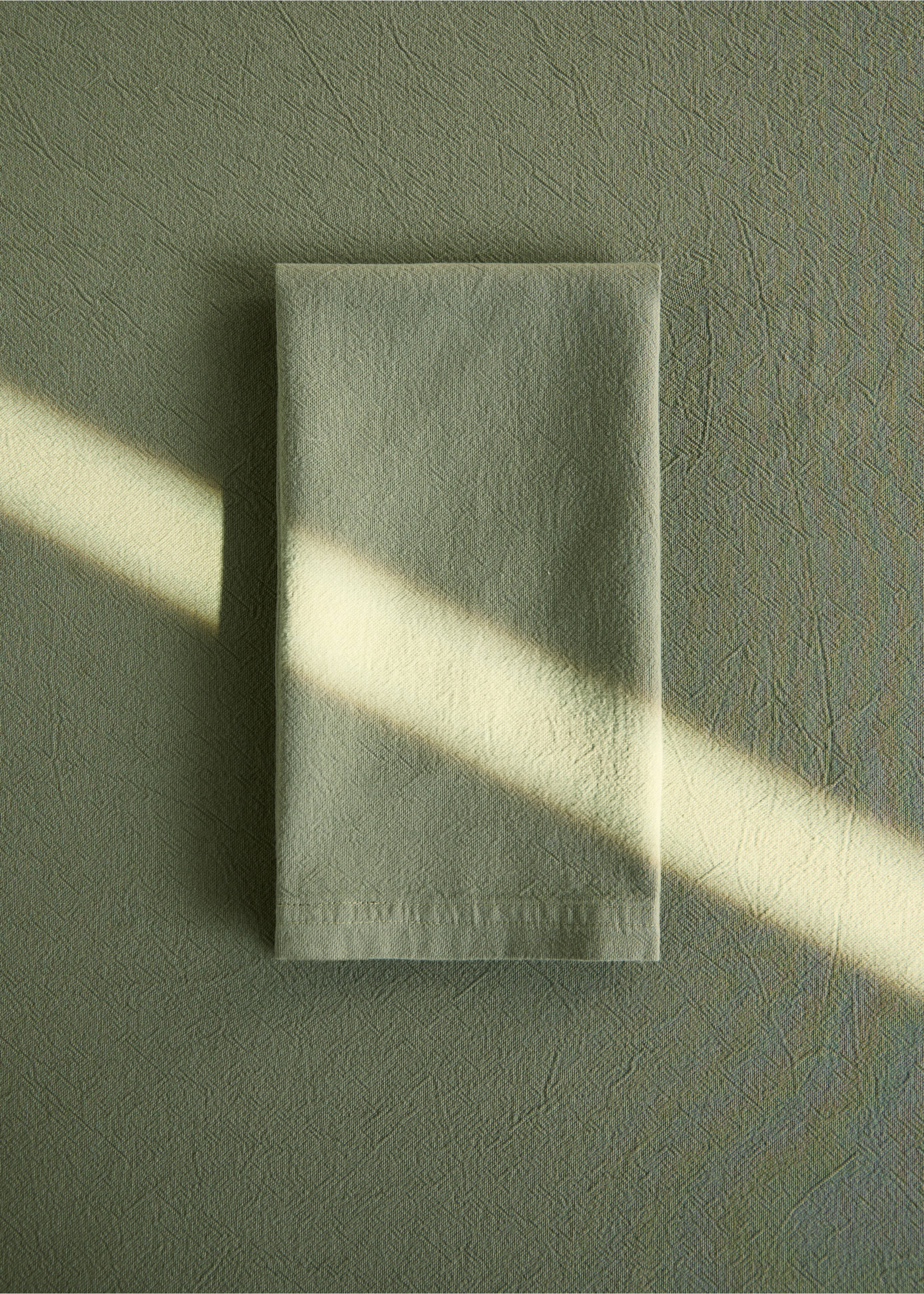 Garment dyed cotton napkins - General plane, Mint Green. Ref: 87072546-00.