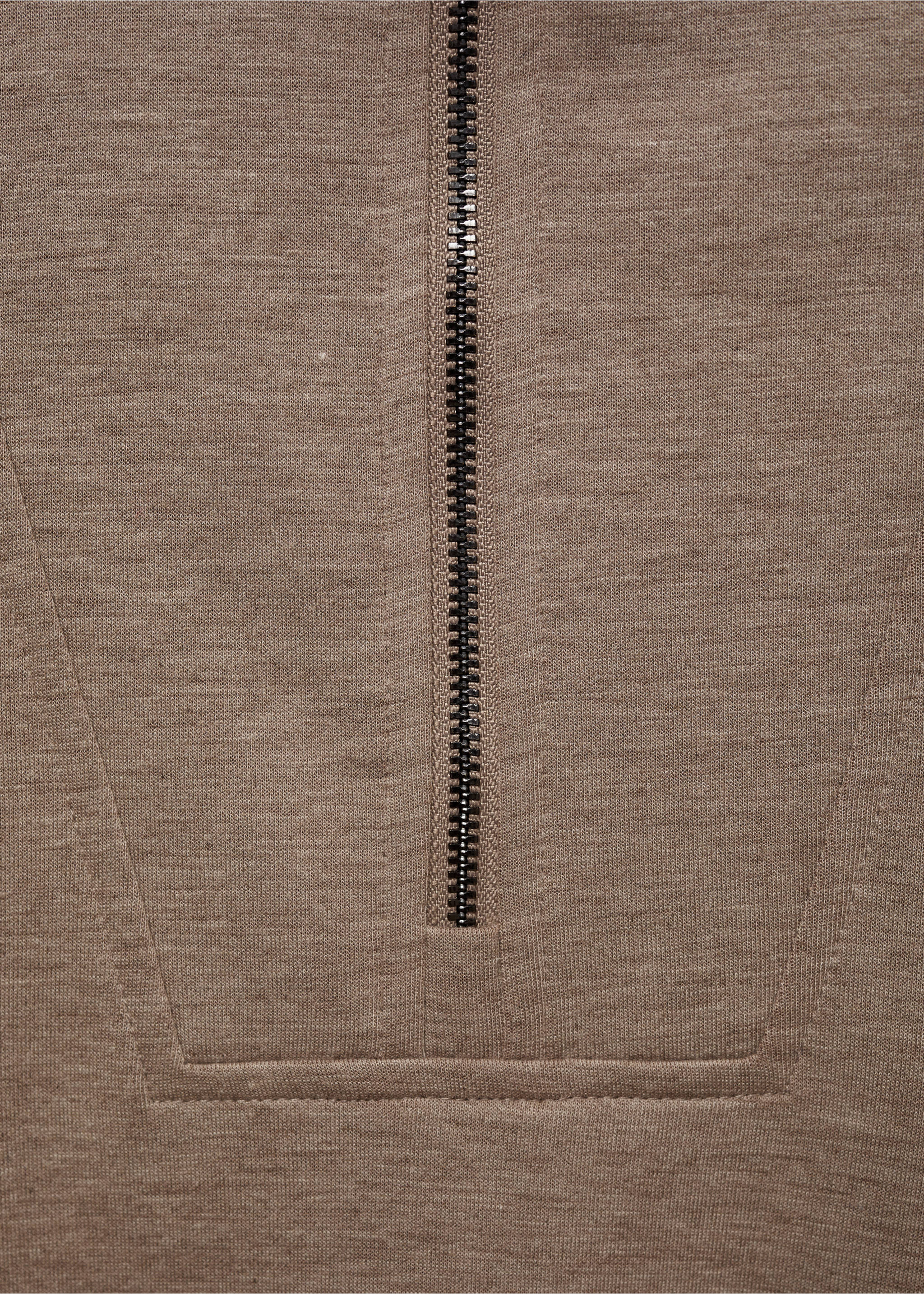 Sweat-shirt regular-fit col zippé - Détail de l'article 0, Gris vison. Ref: 87072888-00.