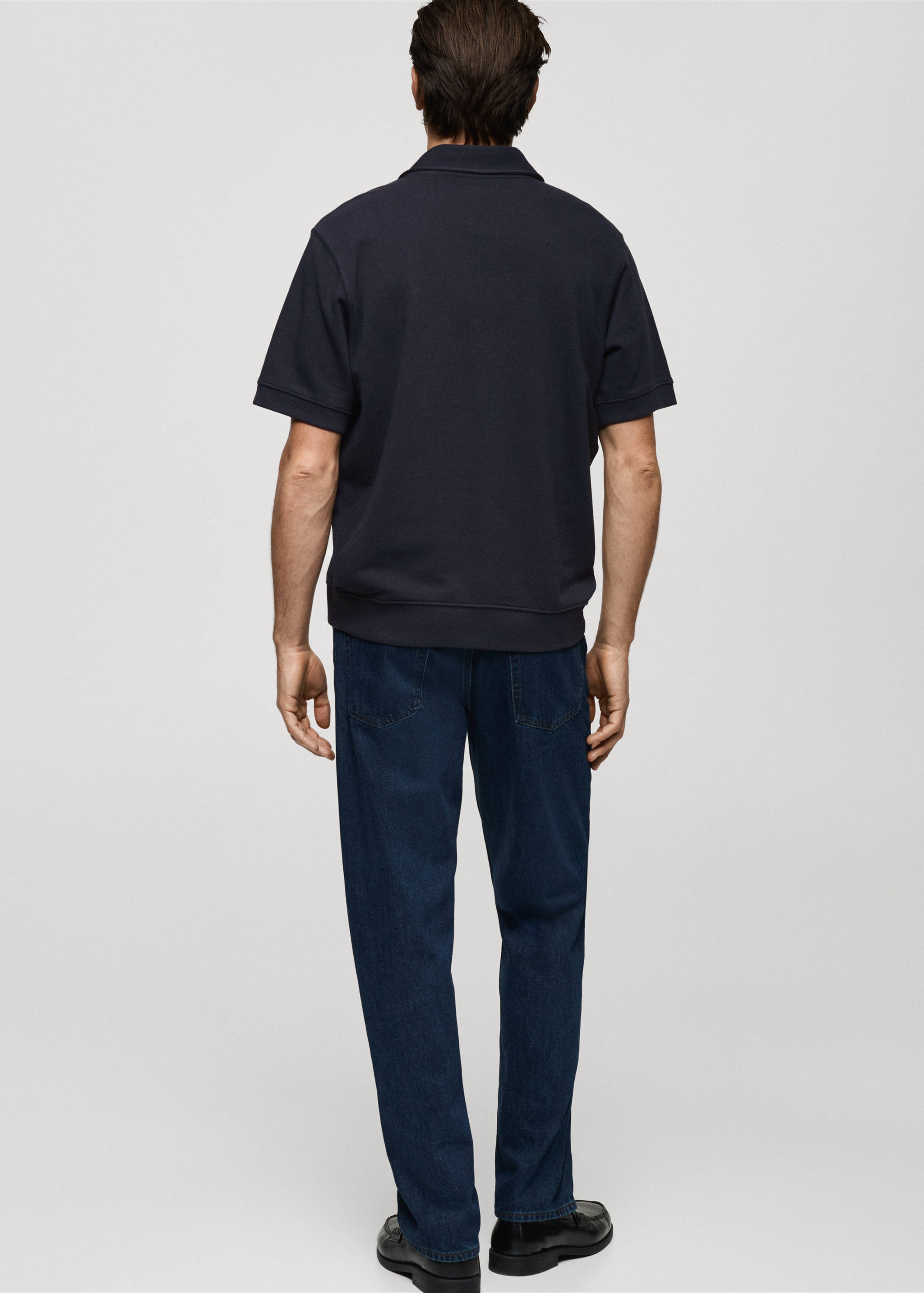 Regular-fit cotton polo shirt - Reverse of the article