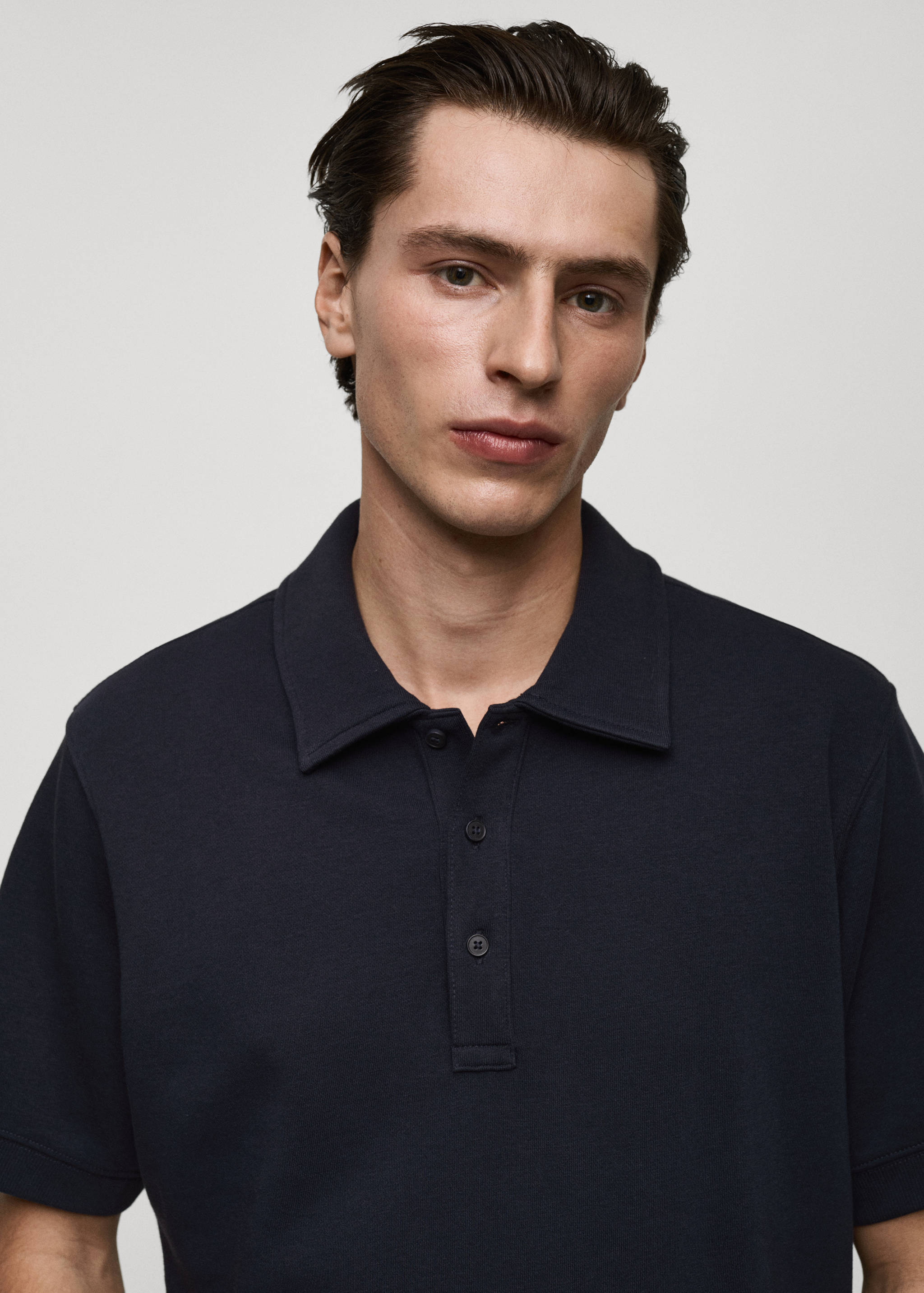 Regular-fit cotton polo shirt - Details of the article 1