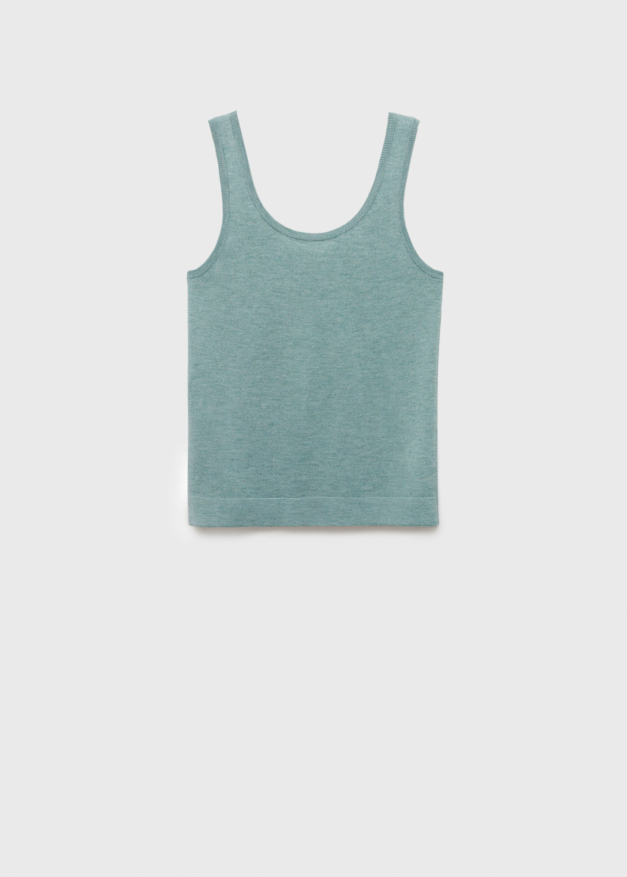 Ribbed knit tank top - Article without model
