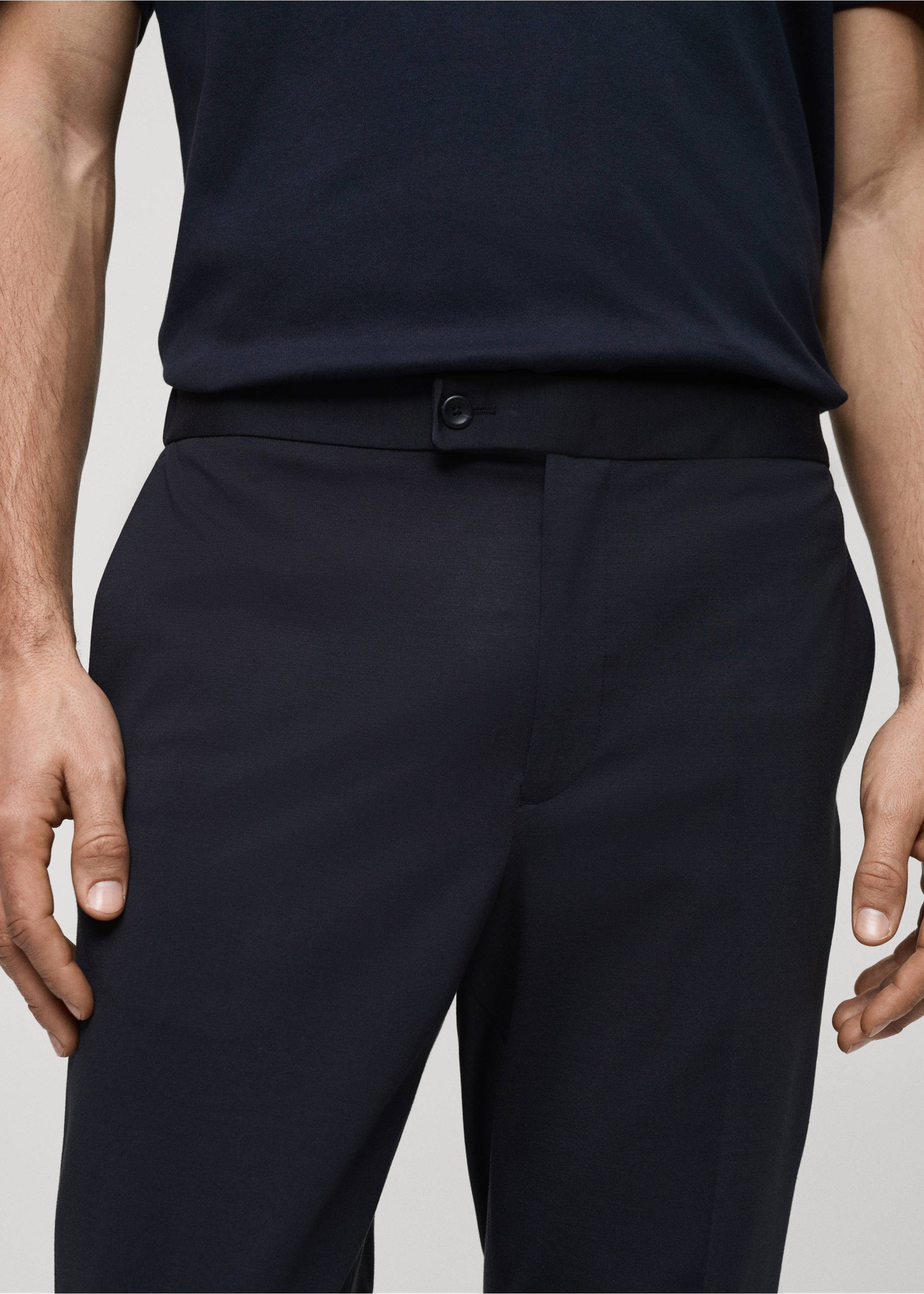 Pantalón traje Zurich slim fit - Detalle del artículo 1, Azul marino oscuro. Ref: 87072894-00.