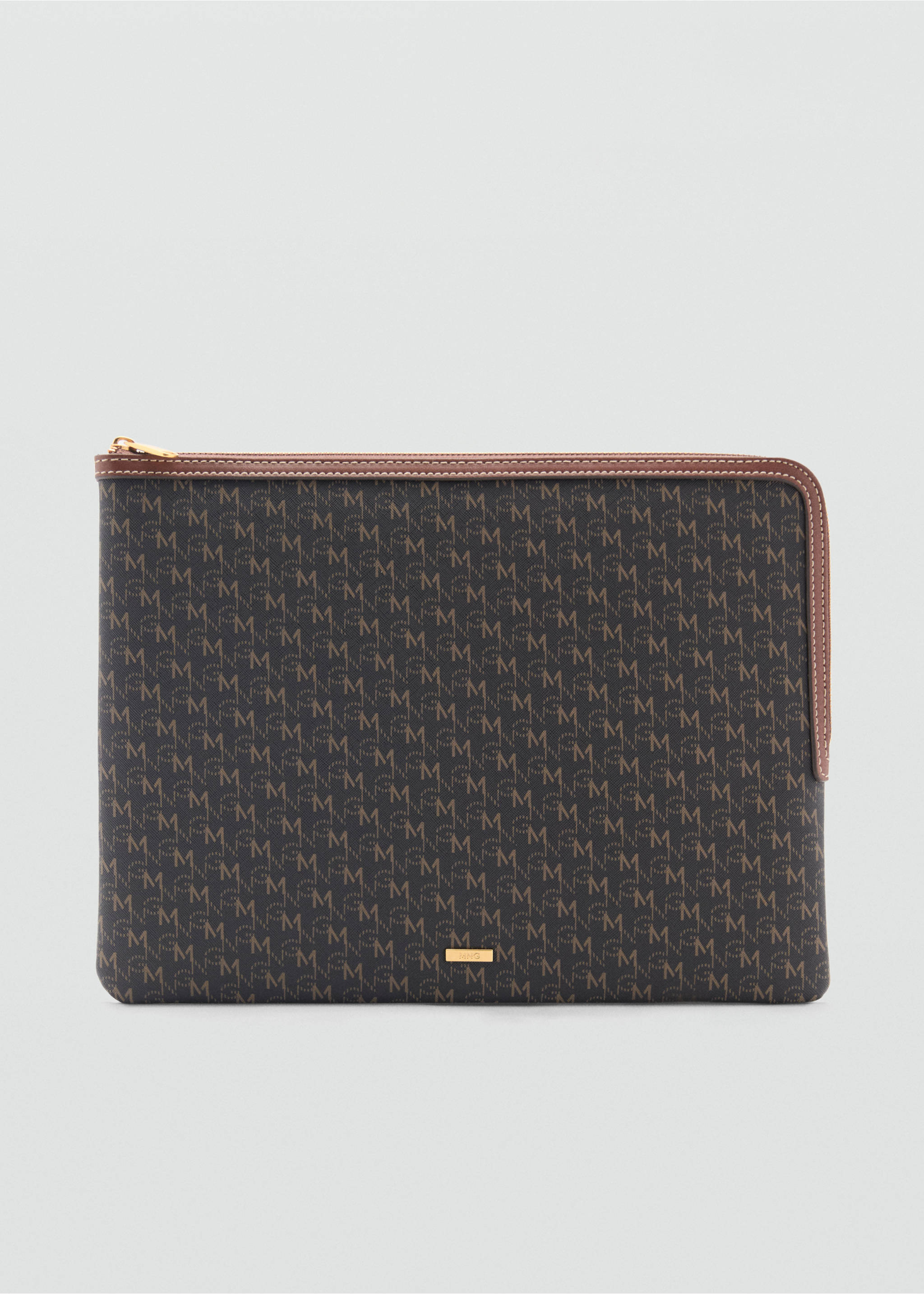 Laptop case with printed logo - Article without model, Brown. Ref: 87072895-00.