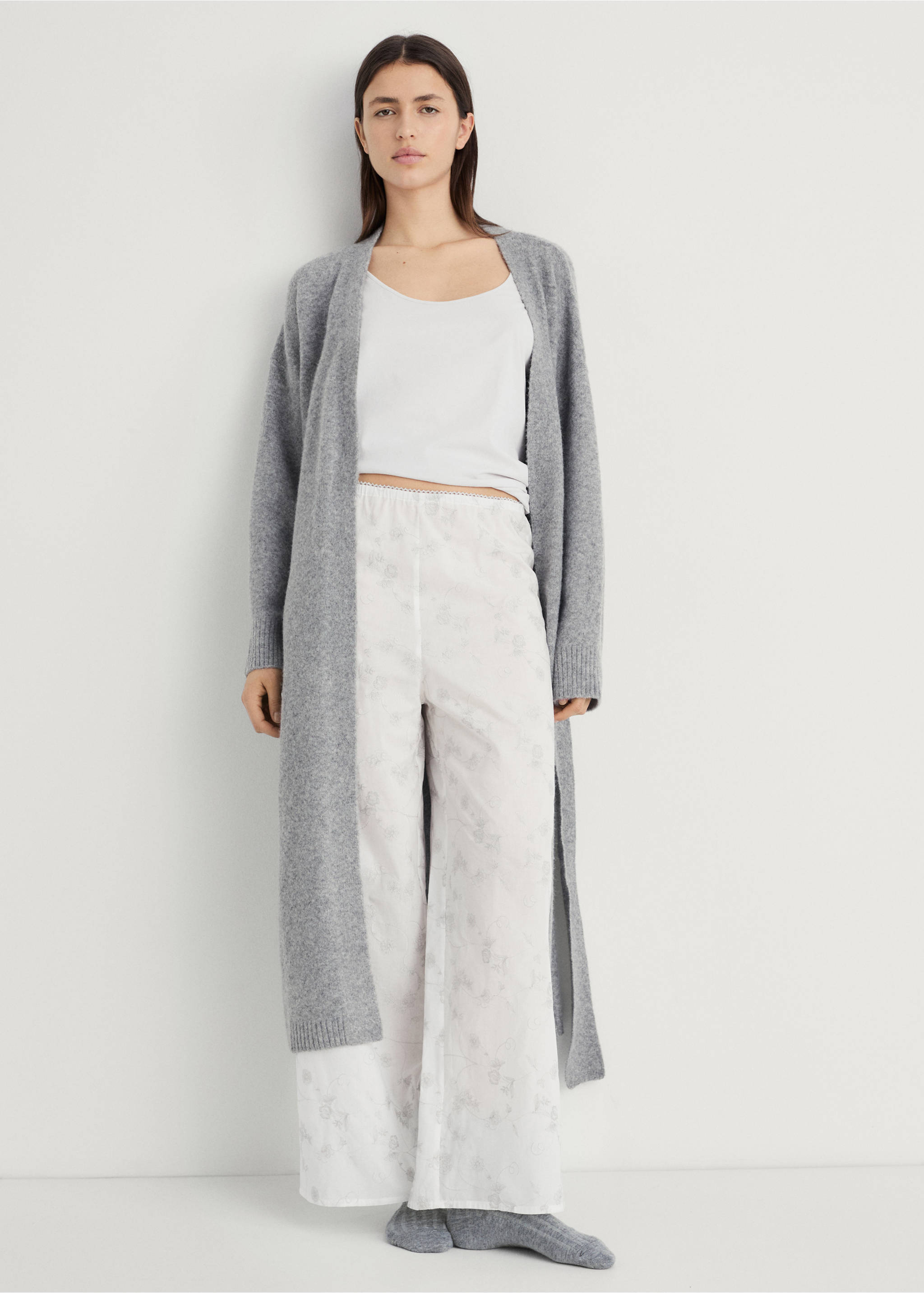 Débardeur de pyjama - Plan général, Blanc. Ref: 87072898-00.