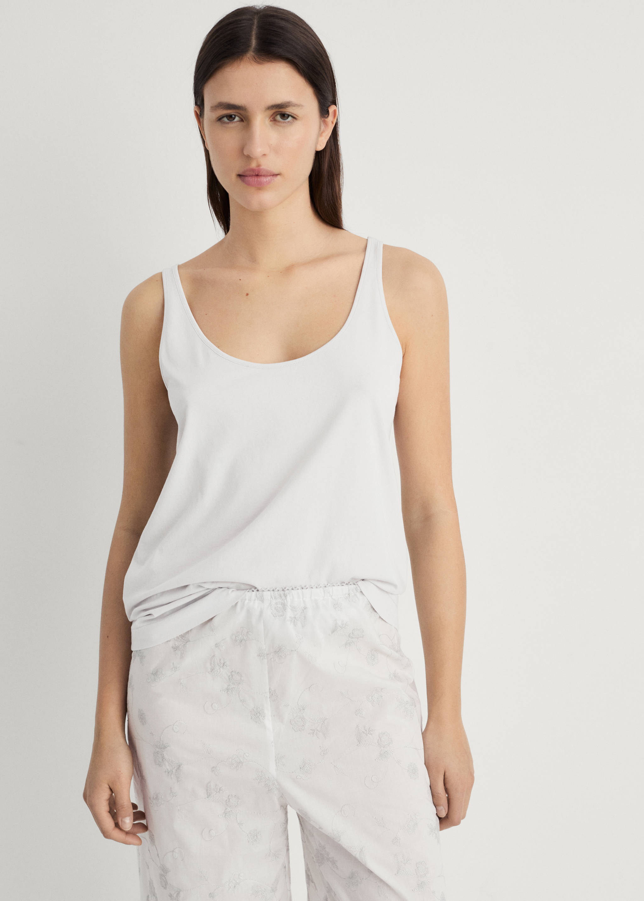 Pyjama top with straps - Medium plane