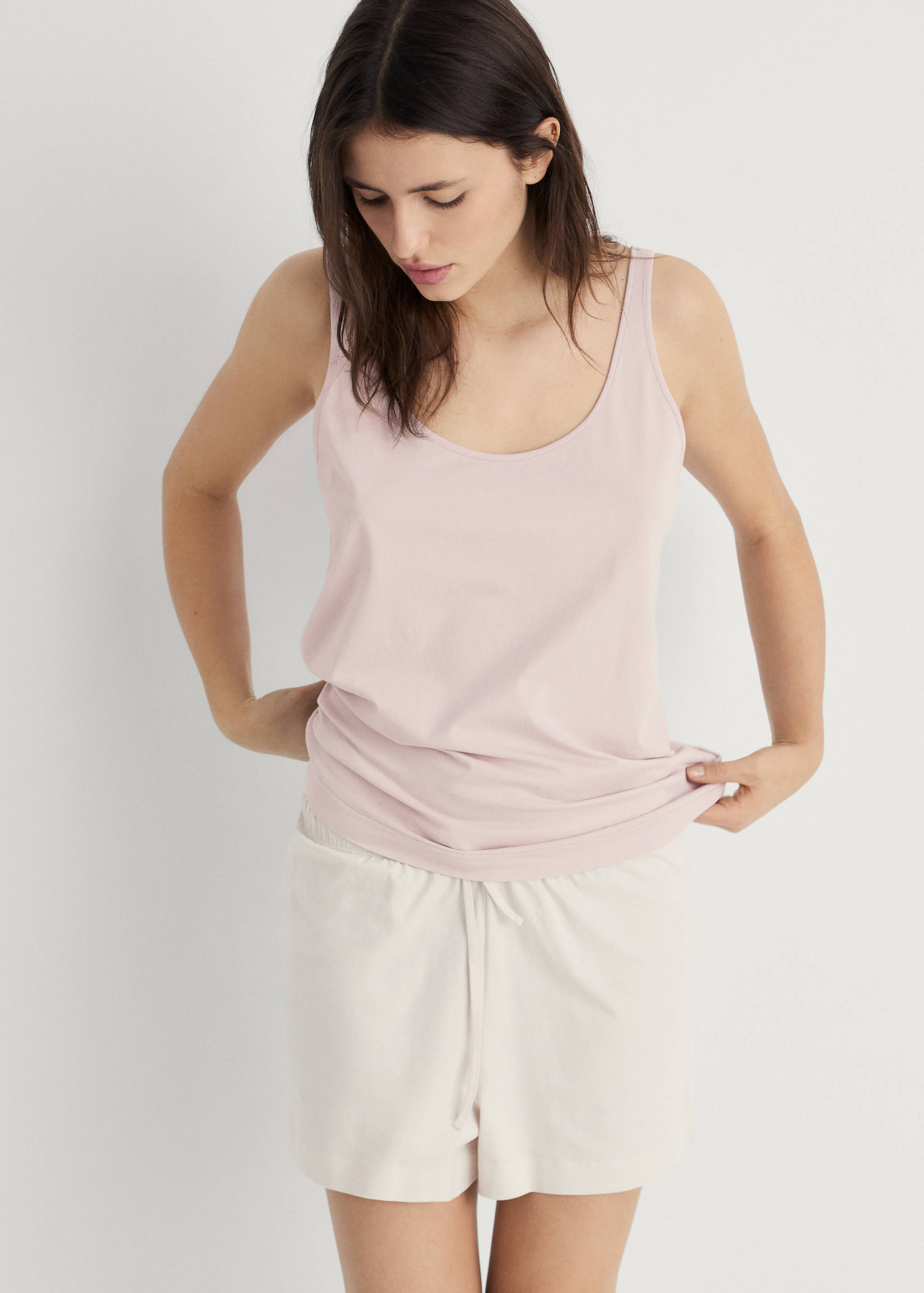 Pyjama top with straps - Medium plane