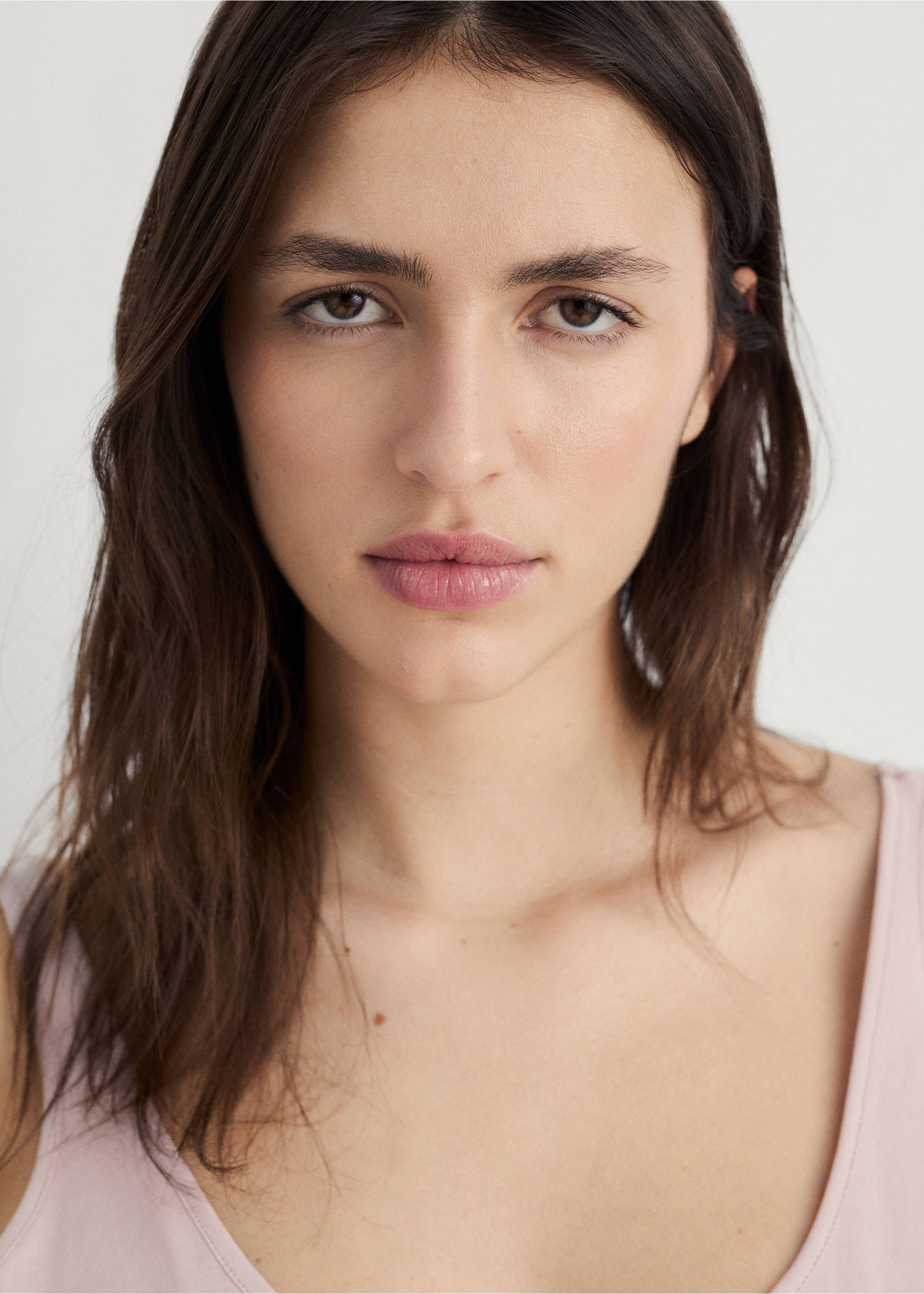 Pyjama-Trägertop - Detail des Artikels 1, Rosa. Ref: 87072898-00.