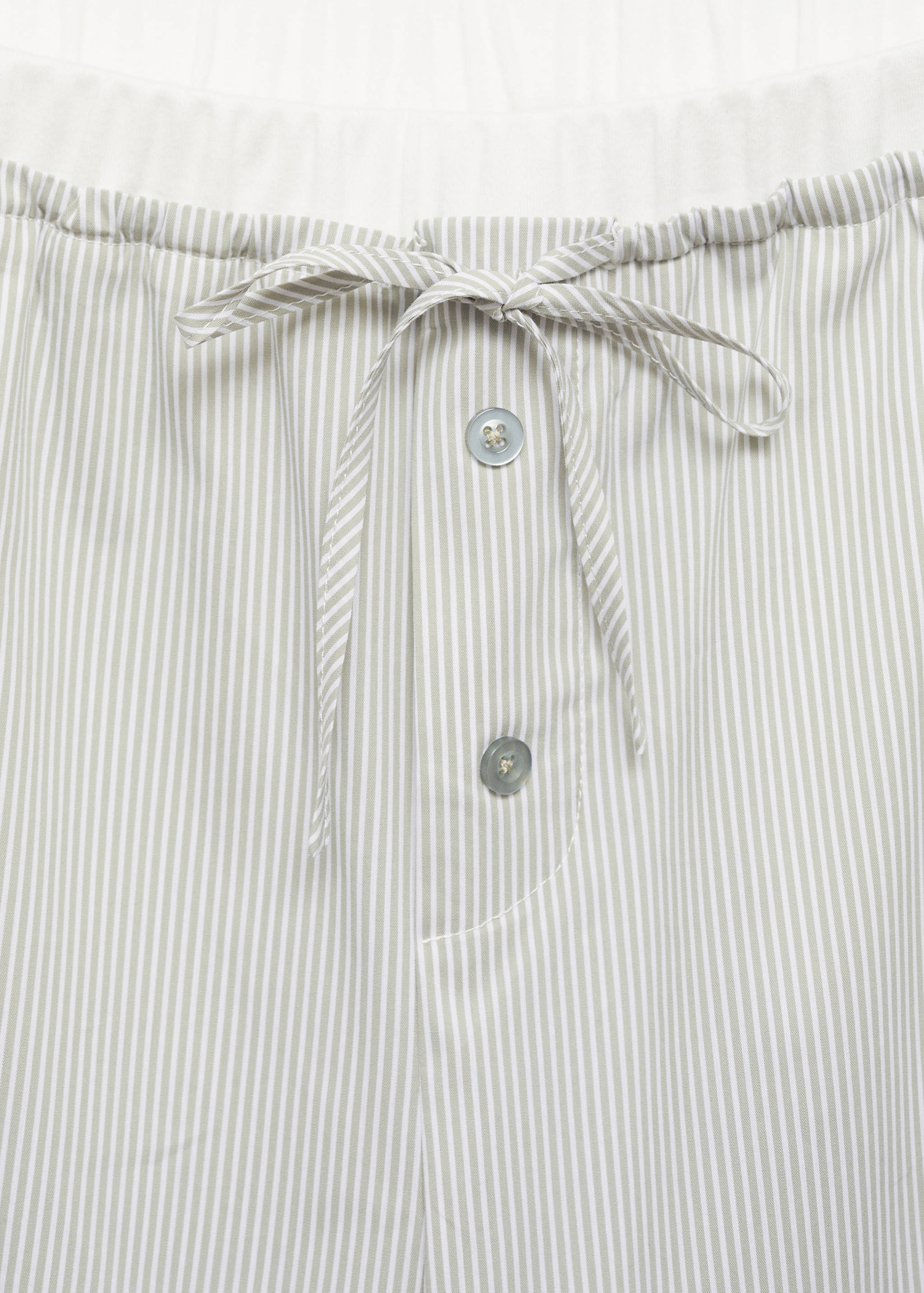 Striped pyjama trousers with elastic detail - Details of the article 8