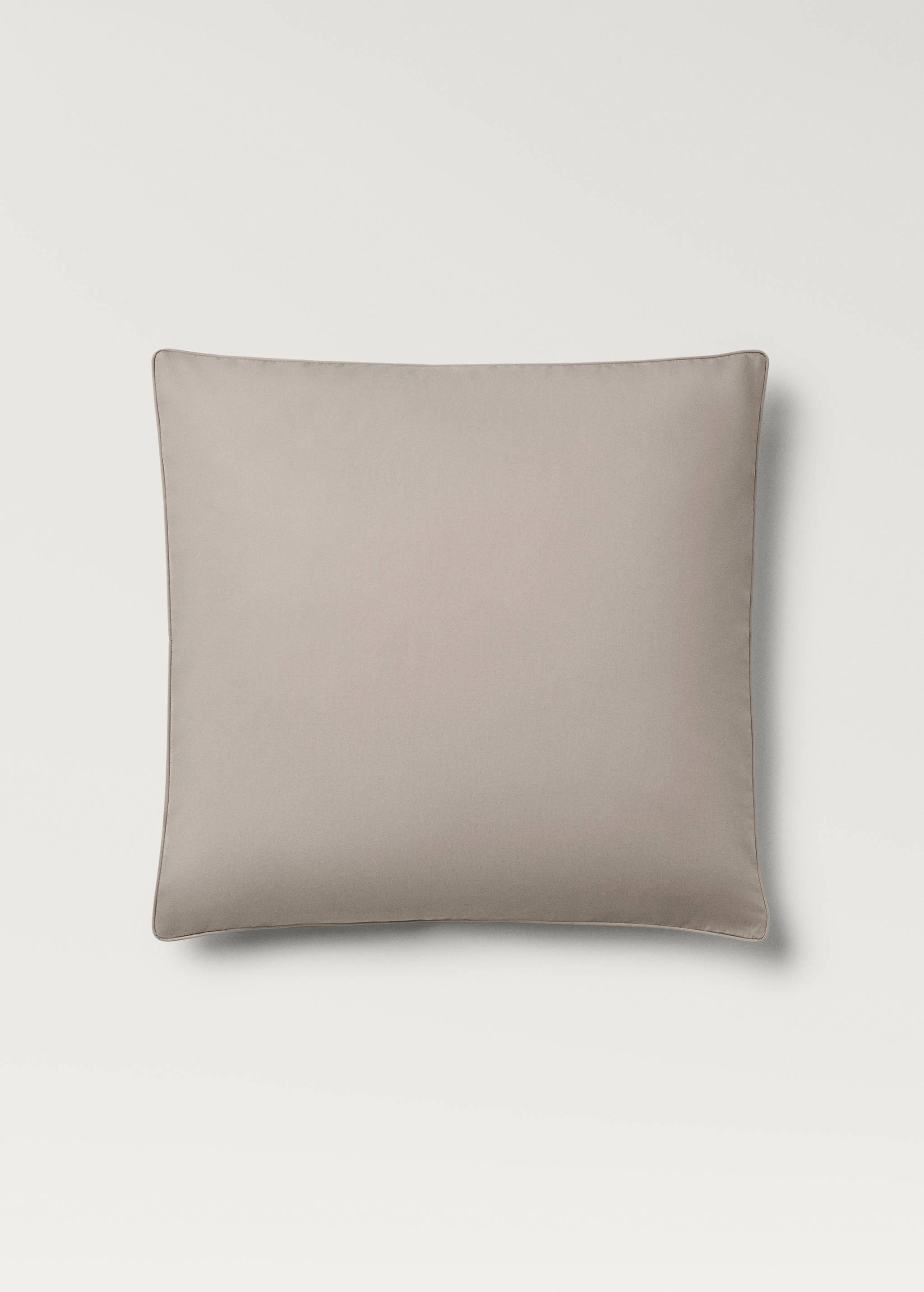 Two 500-thread count cotton percale pillowcases with rounded piping detail 60x60 cm - Article without model