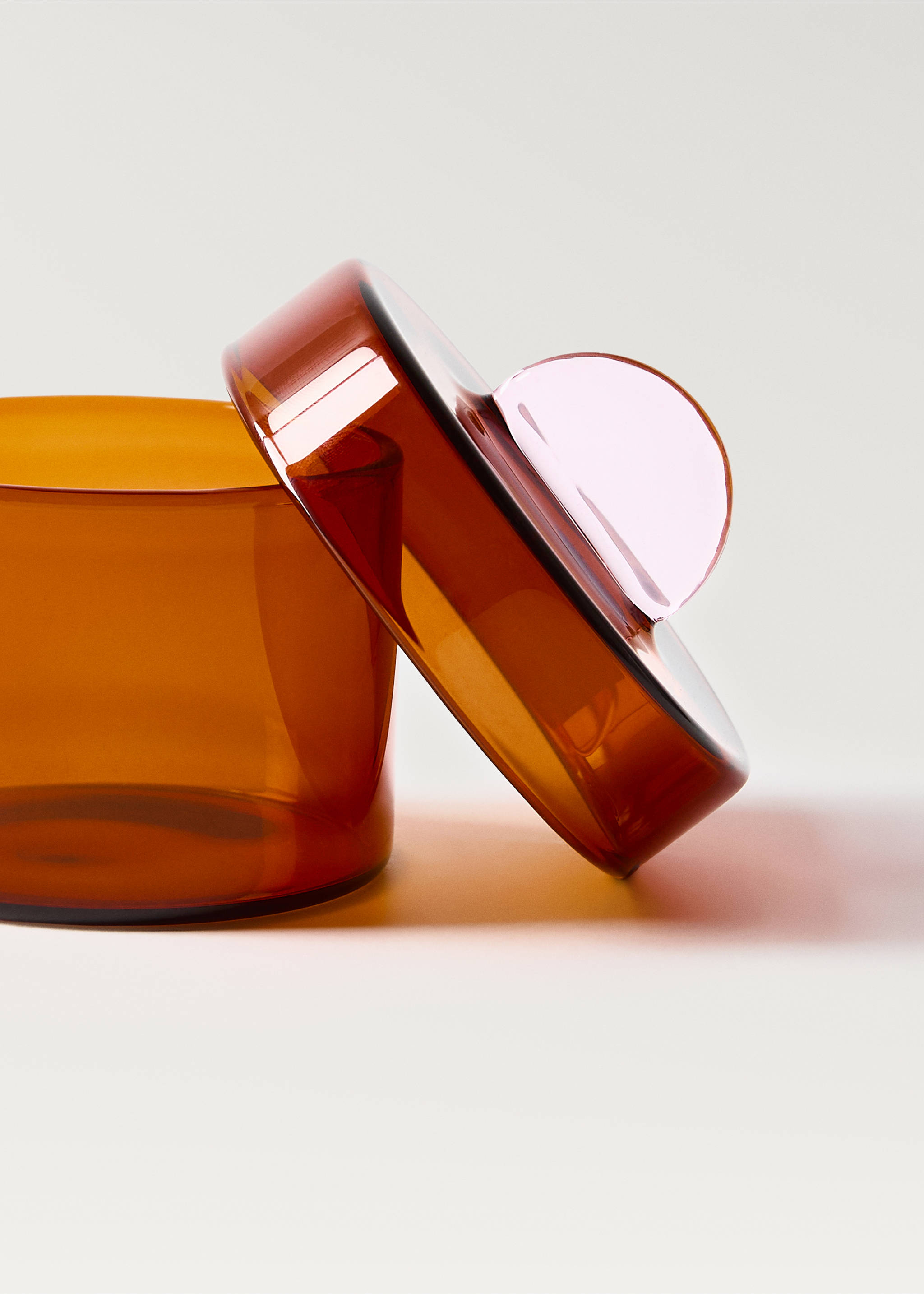 Coloured borosilicate pot - Details of the article 2, Orange. Ref: 87072917-00.