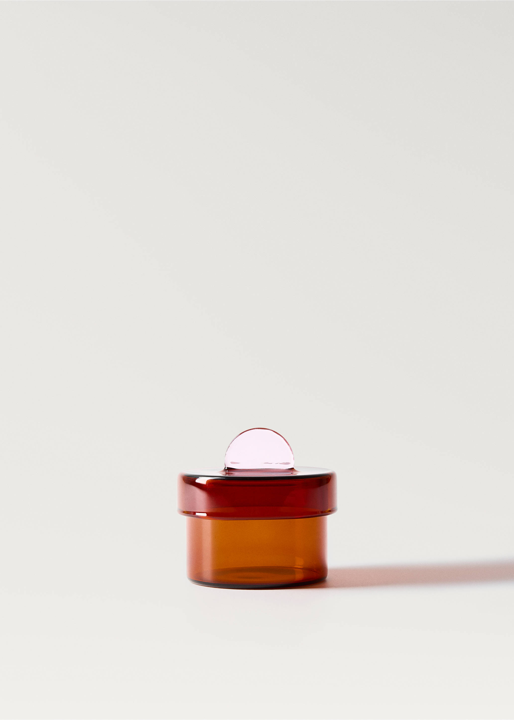 Coloured borosilicate pot - Article without model, Orange. Ref: 87072917-00.