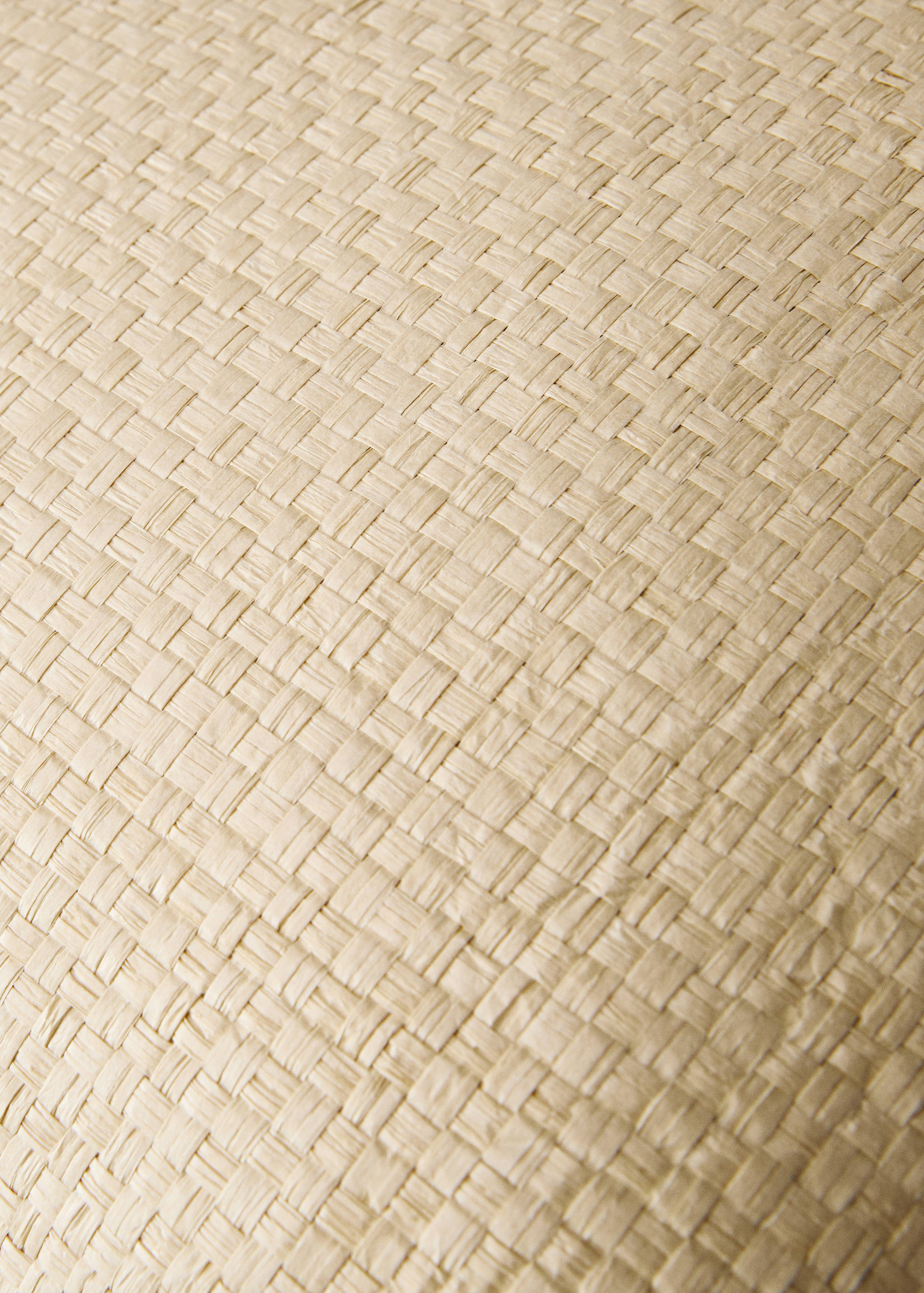 Woven paper cushion cover with piping 45x45cm - Details of the article 3