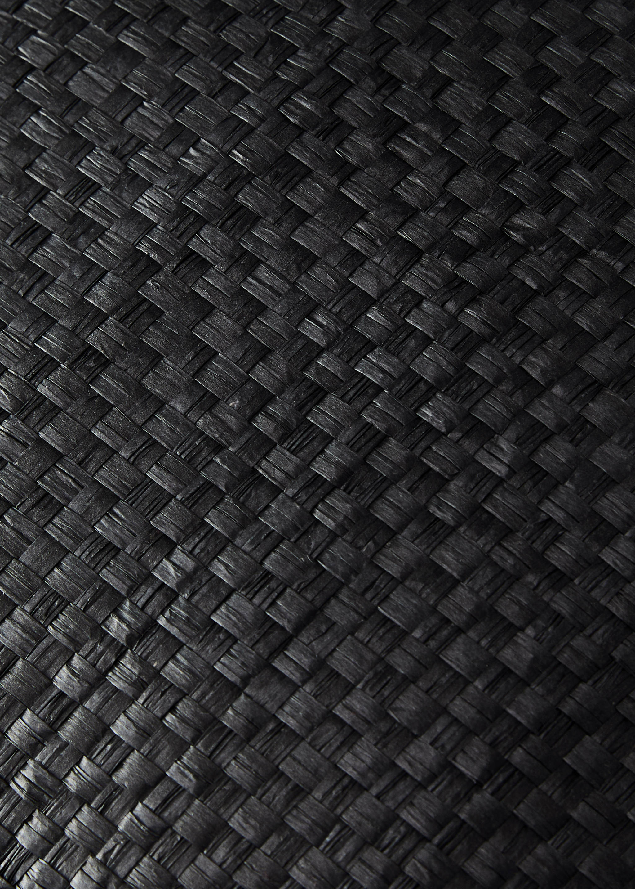 Woven paper cushion cover with piping 45x45cm - Details of the article 2