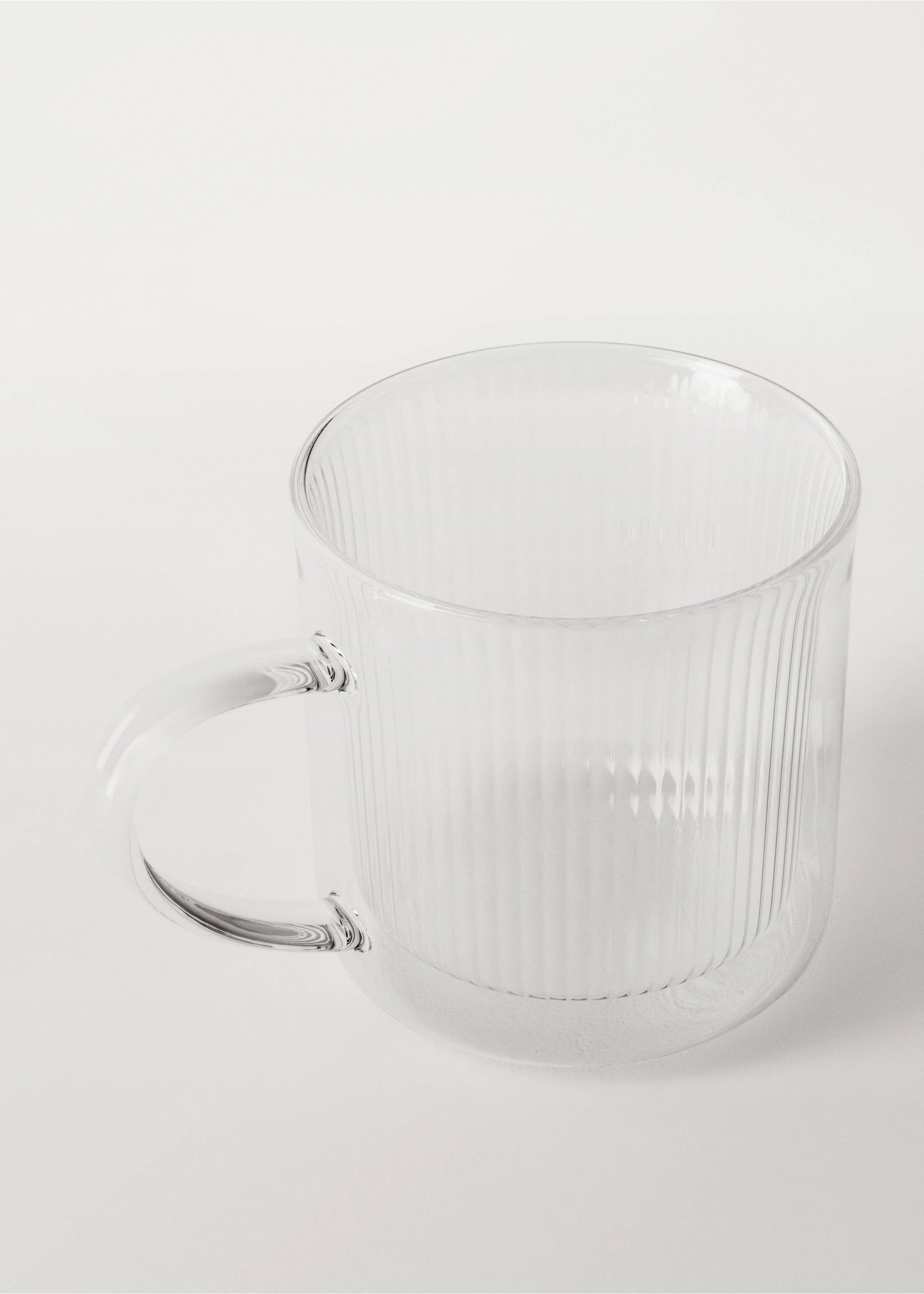 Tassa cappuccino borosilicat línies - Detall de l'article 1, Gris gel. Ref: 87072929-00.