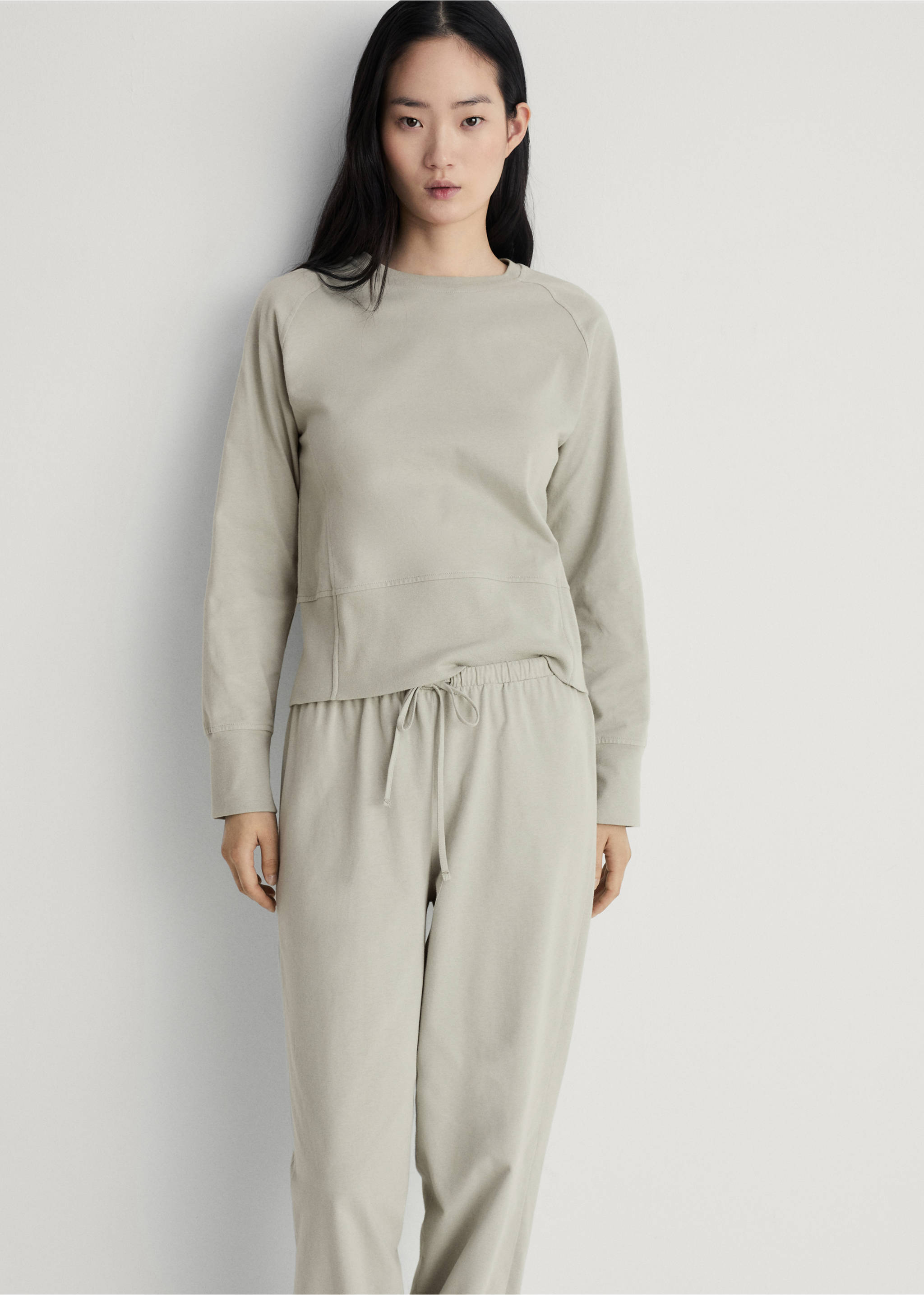 Baumwollhose mit Soft-Finish - Allgemeine Ansicht, Wassergrün. Ref: 87072971-00.