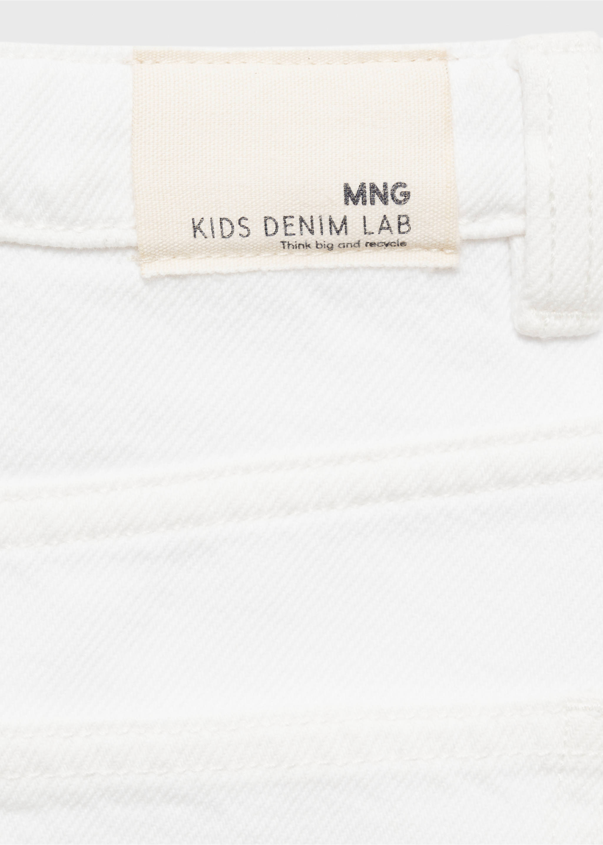 Minifalda vaquera - Detalle del artículo 0, Blanco. Ref: 87073269-00.