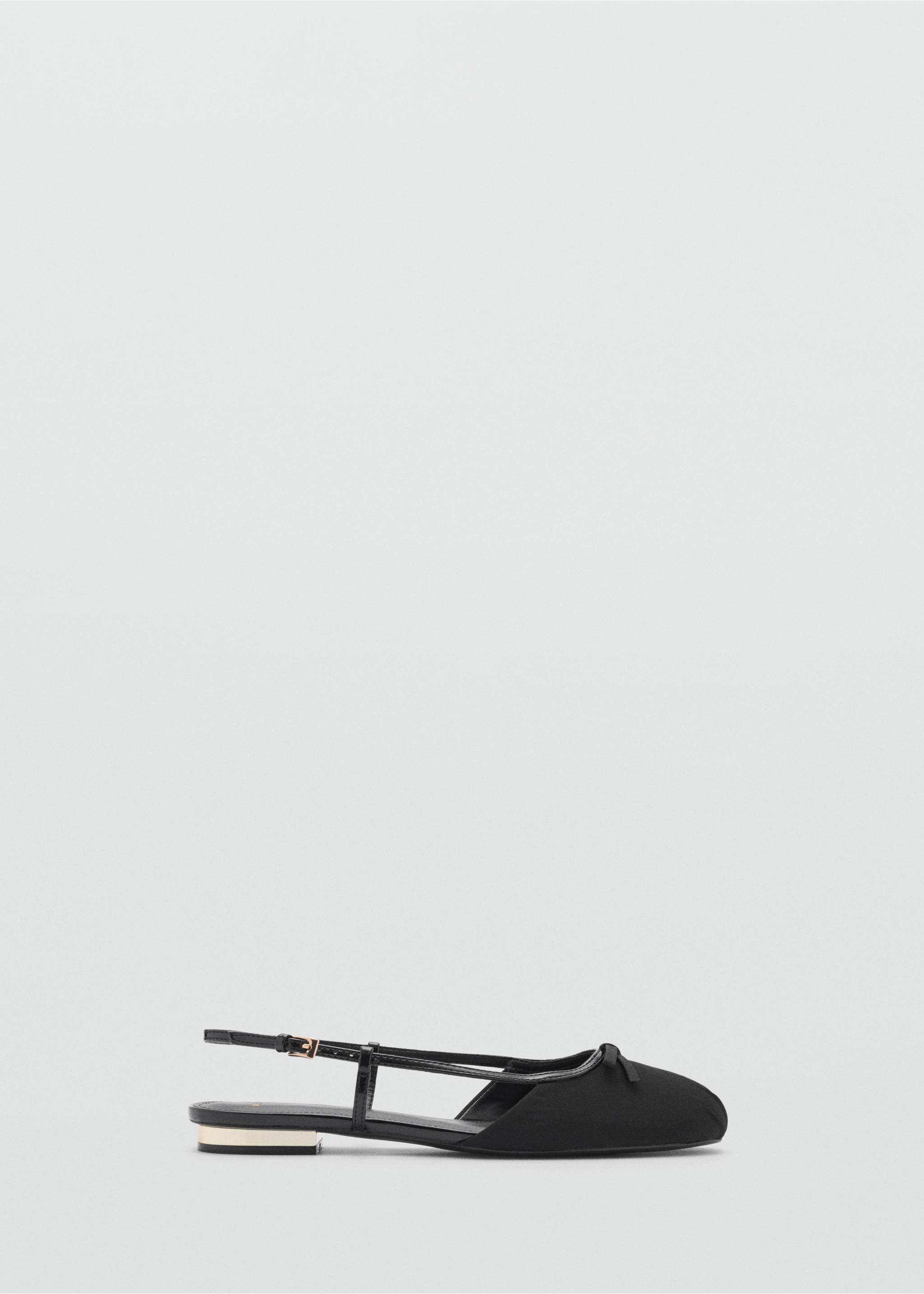 Ballet flats with decorative bow tie - Article without model, Black. Ref: 87073270-00.