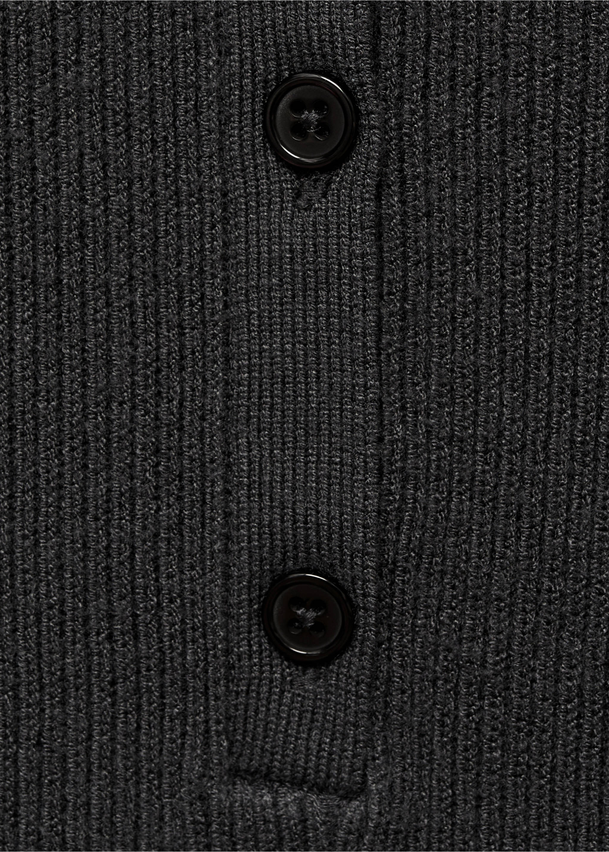 Polo-neck jumpsuit - Details of the article 0, Charcoal. Ref: 87073271-00.