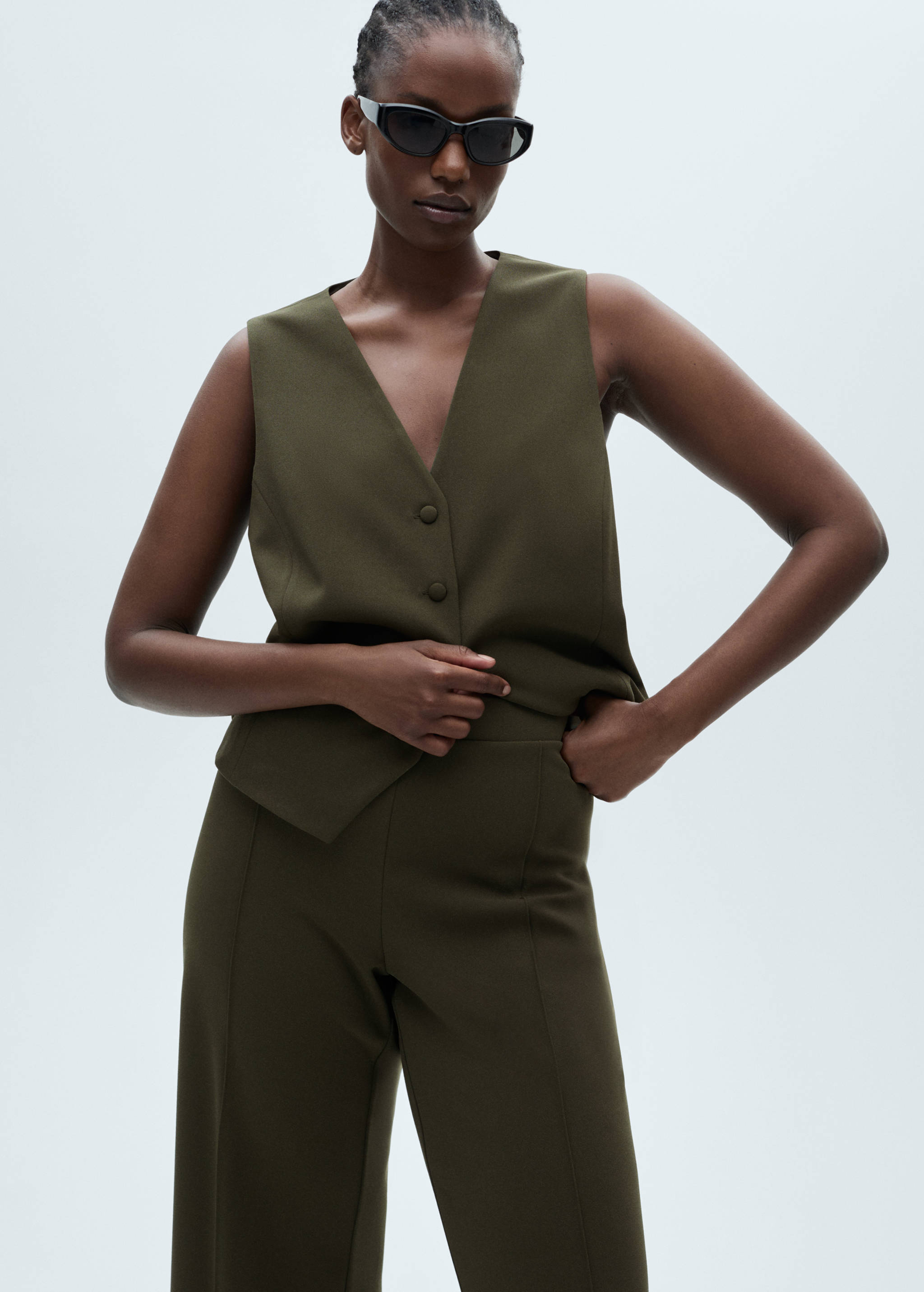 Pantaloni dritti maglia - Dettaglio dell'articolo 5