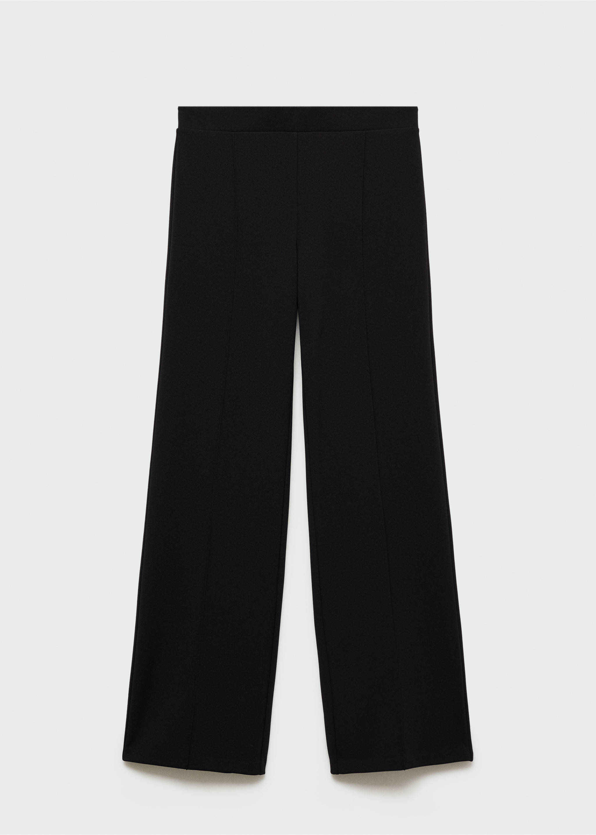 Pantalon droit maille - Article sans modèle, Noir. Ref: 87073279-00.