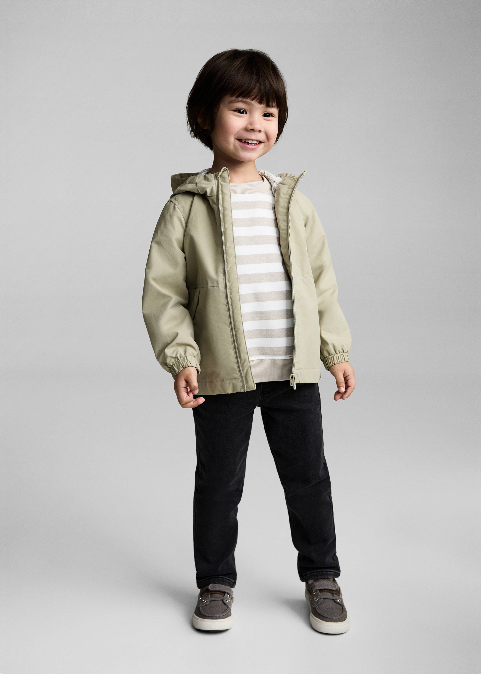 Parka acolchada capucha - Plano general, Verde. Ref: 87073280-00.