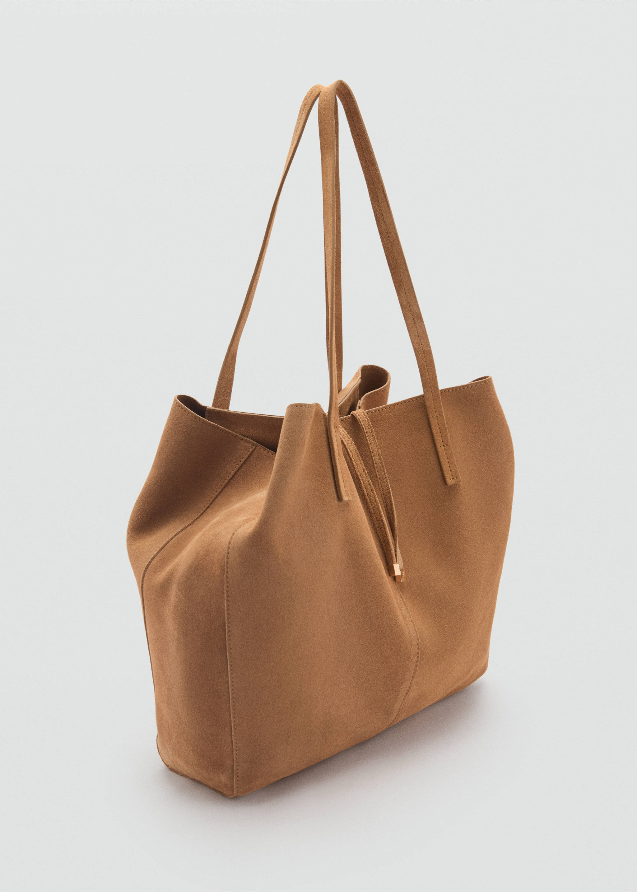 Suede shopper bag - Medium plane, Leather. Ref: 87073281-00.