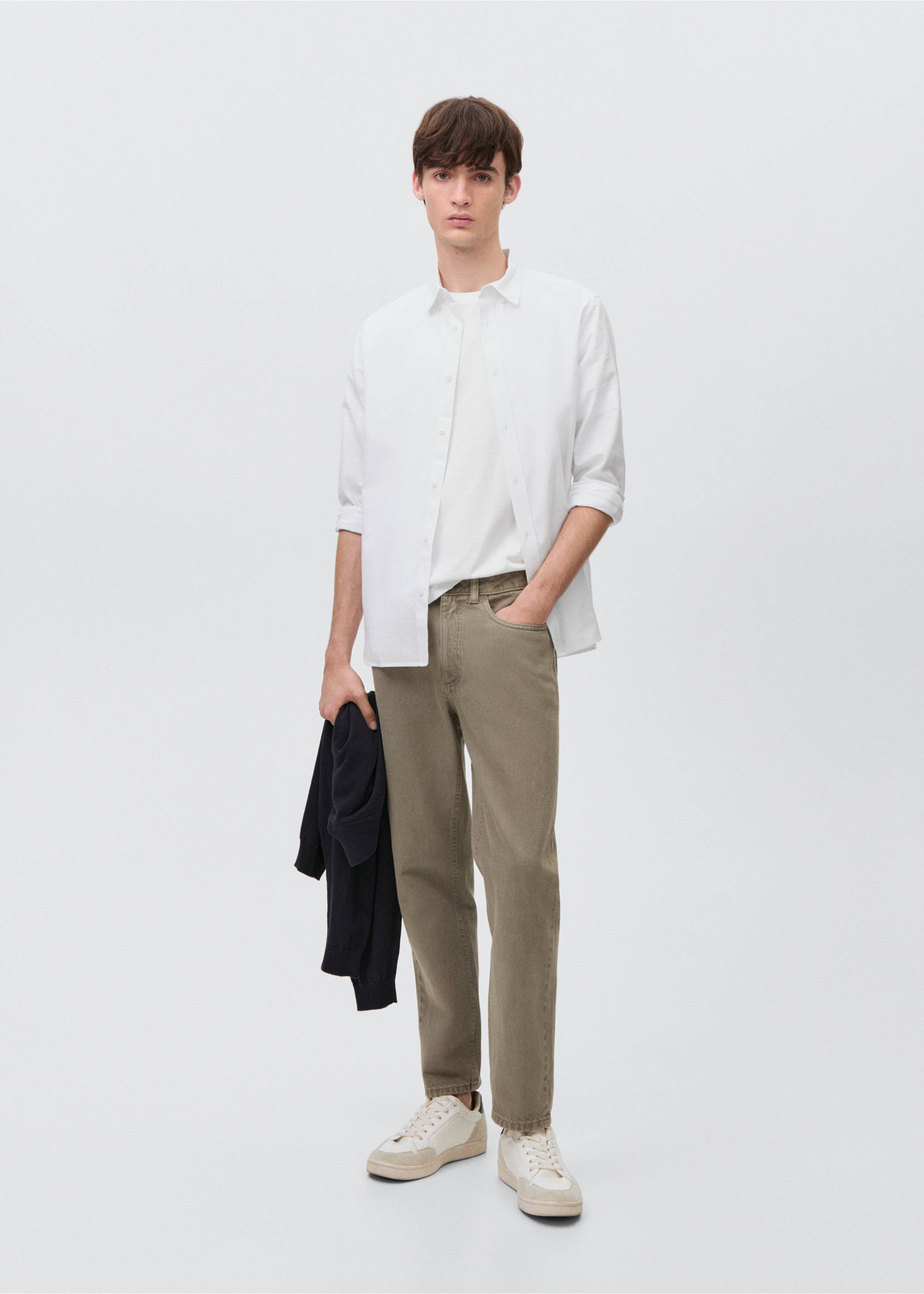 Oxford-Hemd - Allgemeine Ansicht, Weiß. Ref: 87073283-00.