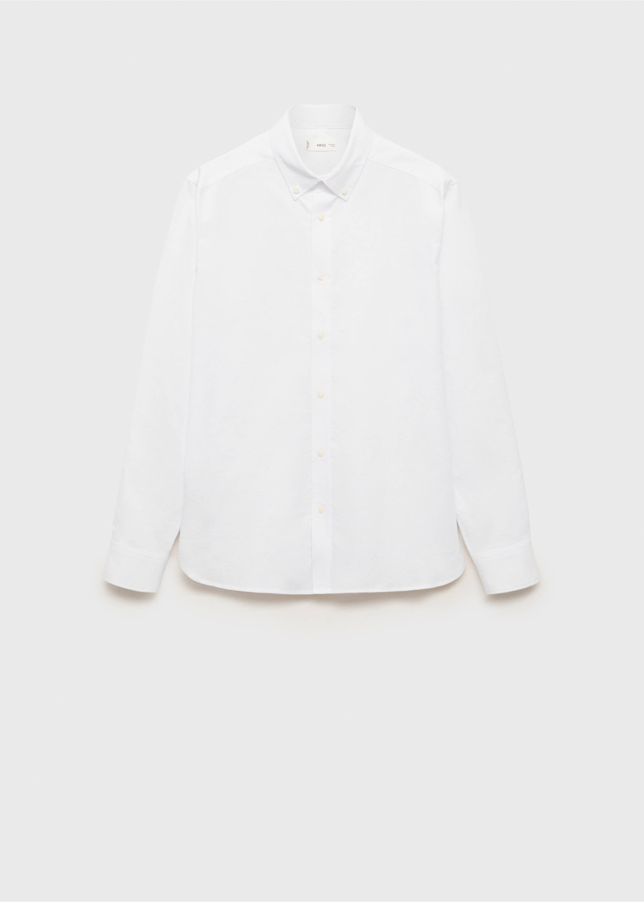 Oxford shirt - Article without model, White. Ref: 87073283-00.
