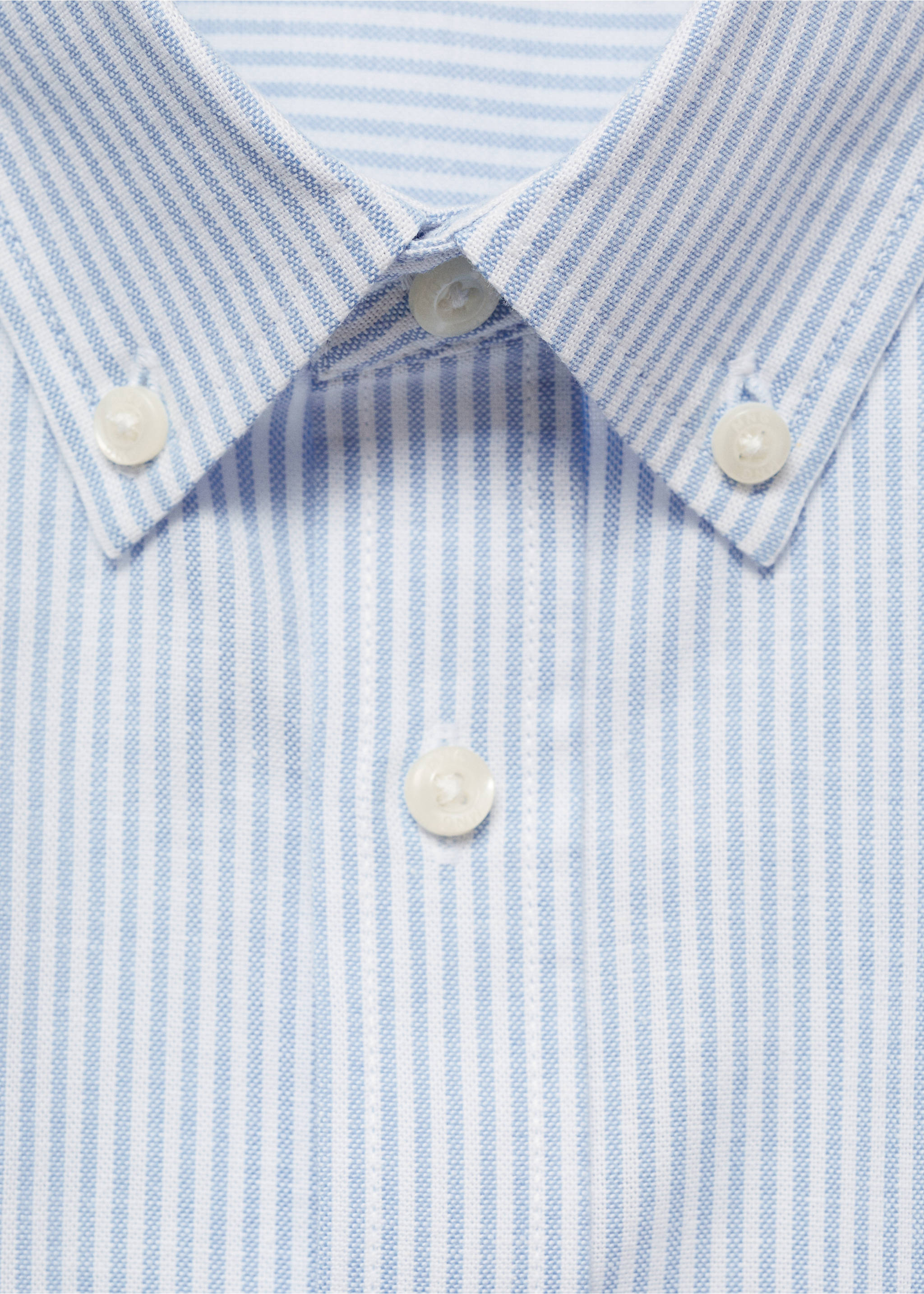 Camicia oxford - Dettaglio dell'articolo 8, Blu. Ref: 87073283-00.