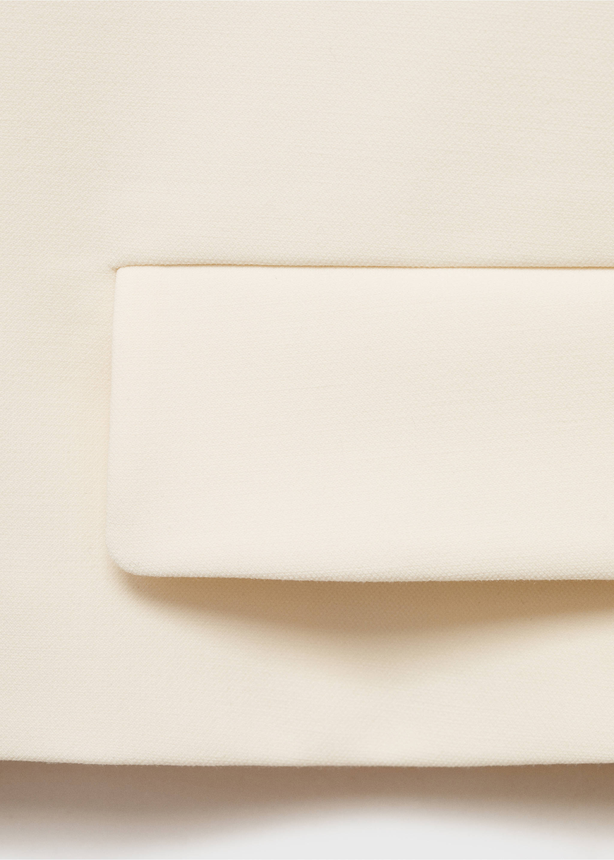 Structured cropped jacket - Details of the article 0, Off White. Ref: 87073287-00.