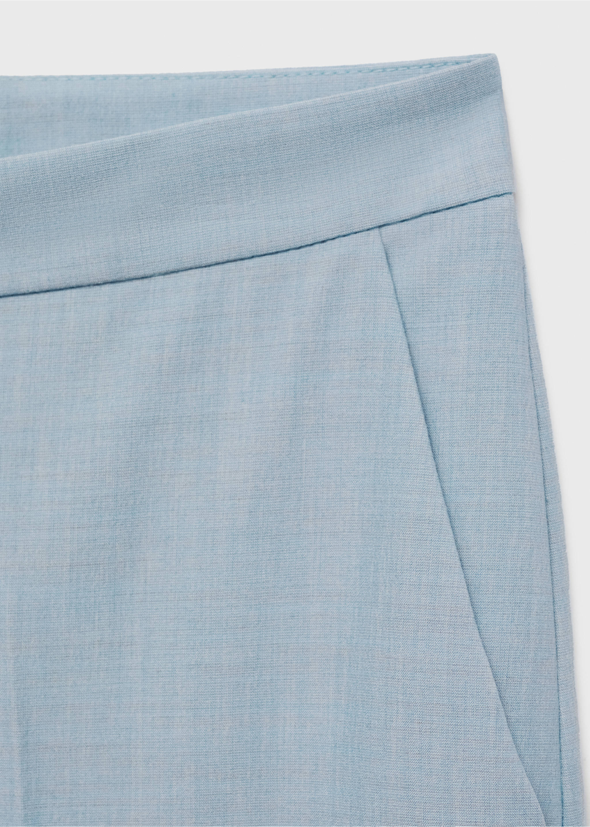 Straight suit trousers - Details of the article 0, Sky Blue. Ref: 87073292-00.