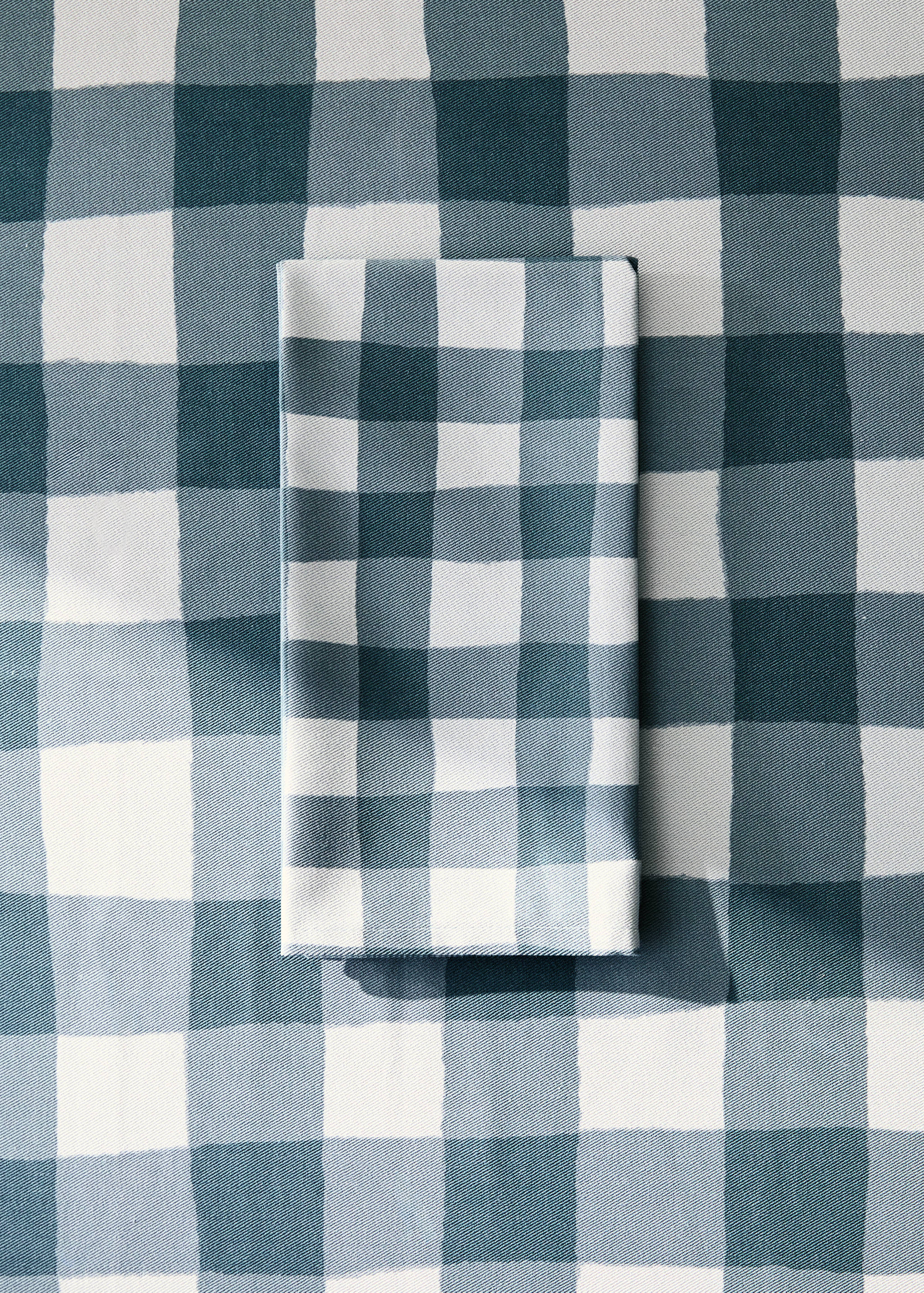 Baumwollservietten mit Karomuster - Allgemeine Ansicht