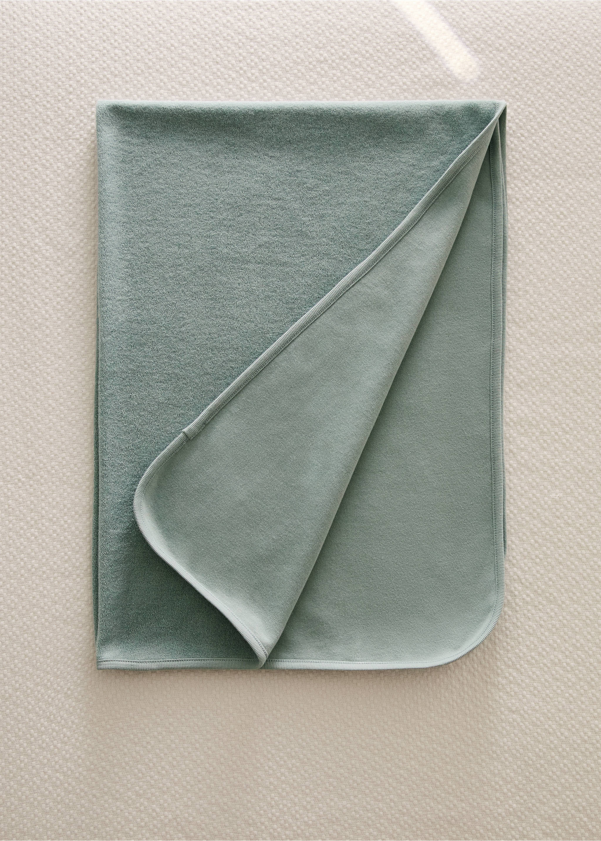 Terry baby blanket - General plane, Mint Green. Ref: 87073302-00.