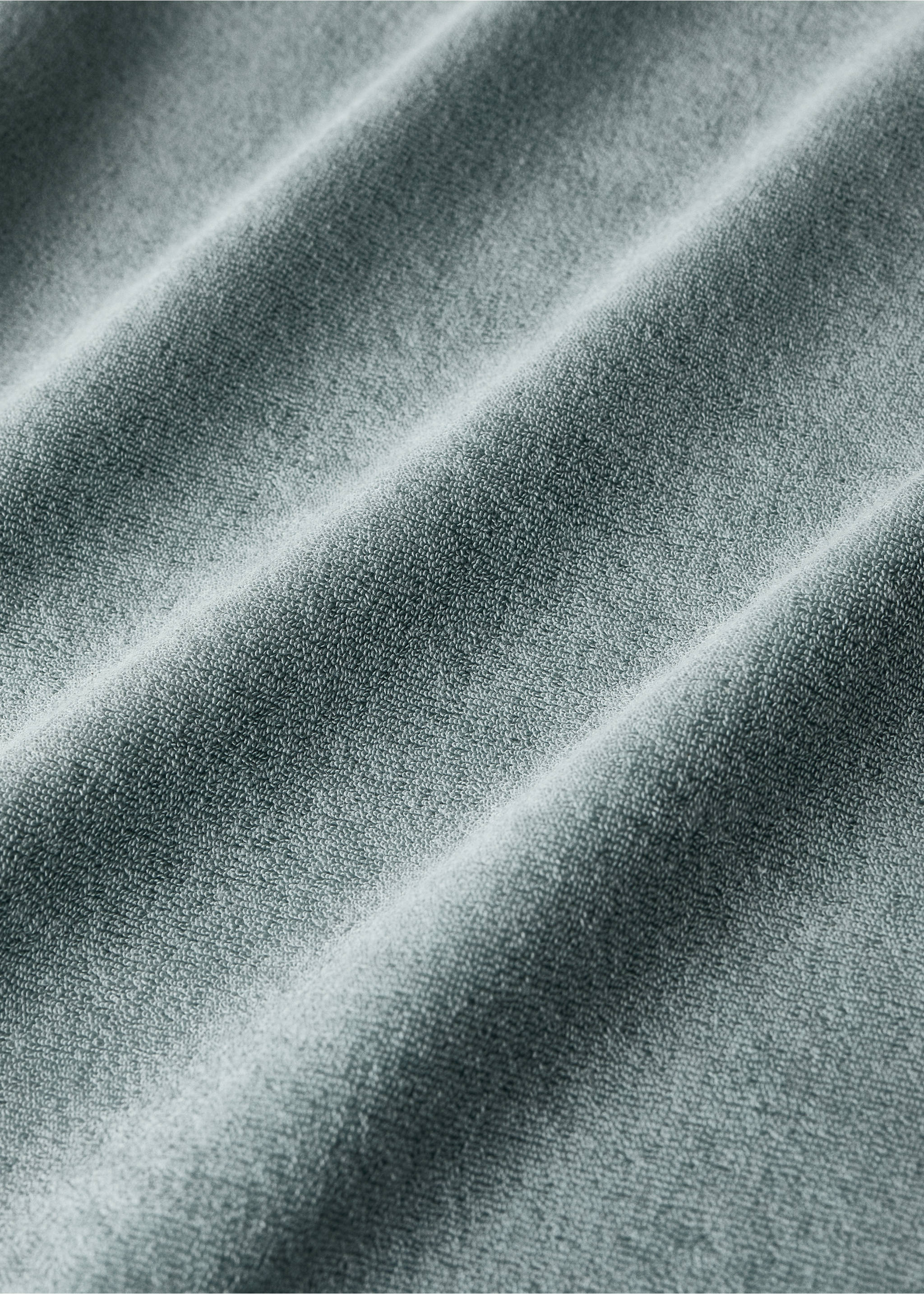 Terry baby blanket - Details of the article 1, Mint Green. Ref: 87073302-00.