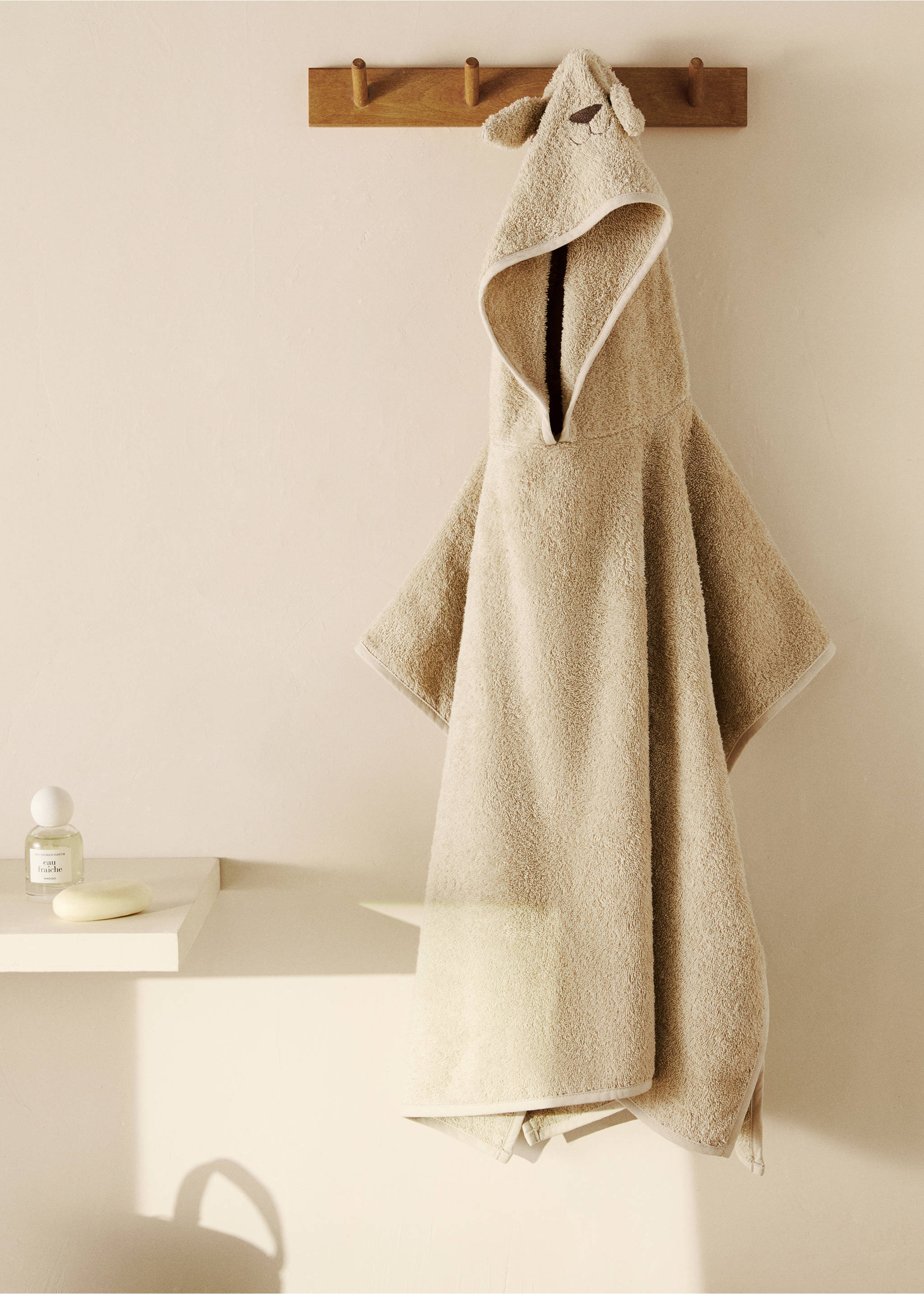 Children's terry towel bath poncho - General plane, Beige. Ref: 87073308-00.