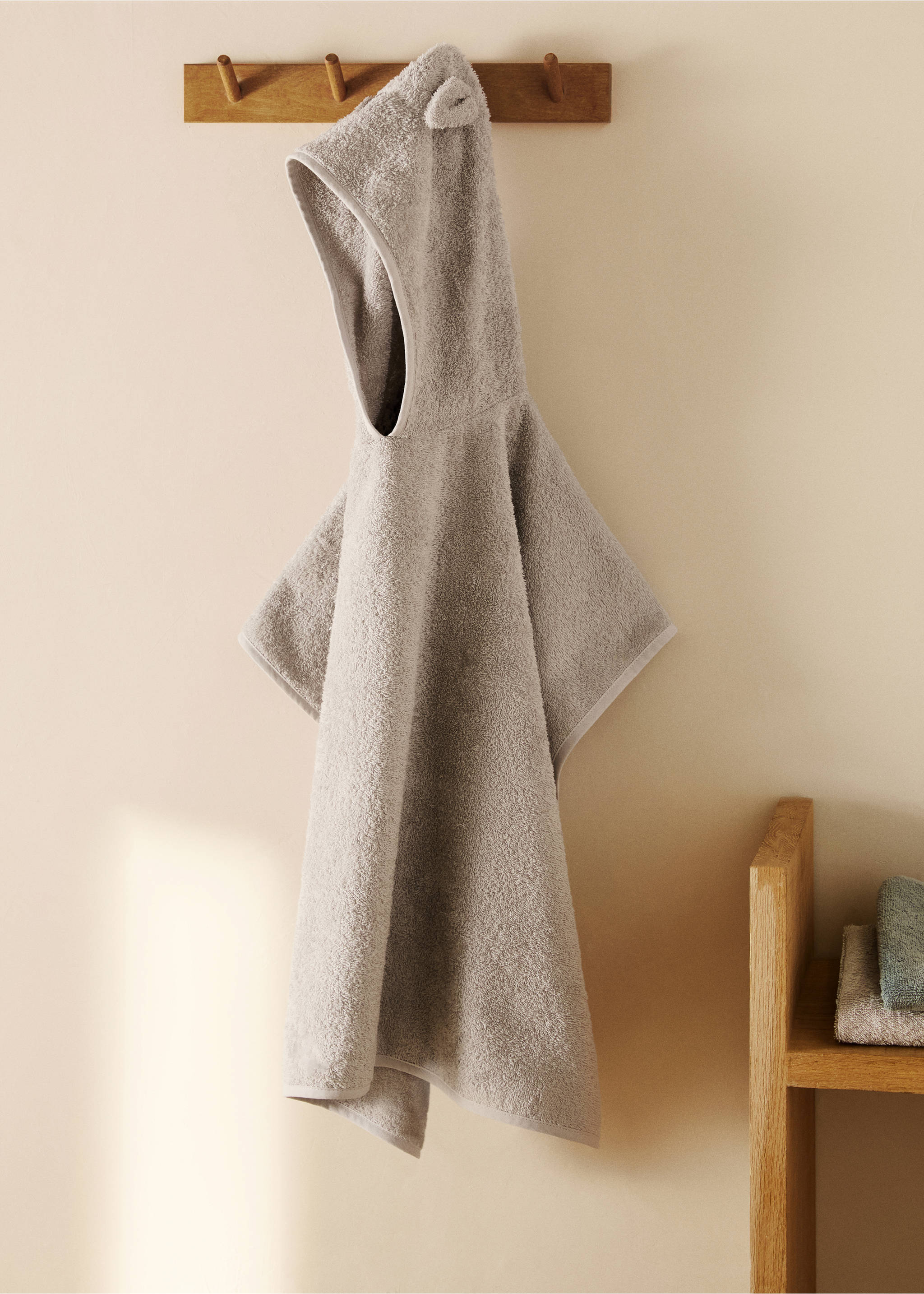 Children's terry towel bath poncho - General plane, Grey. Ref: 87073308-00.