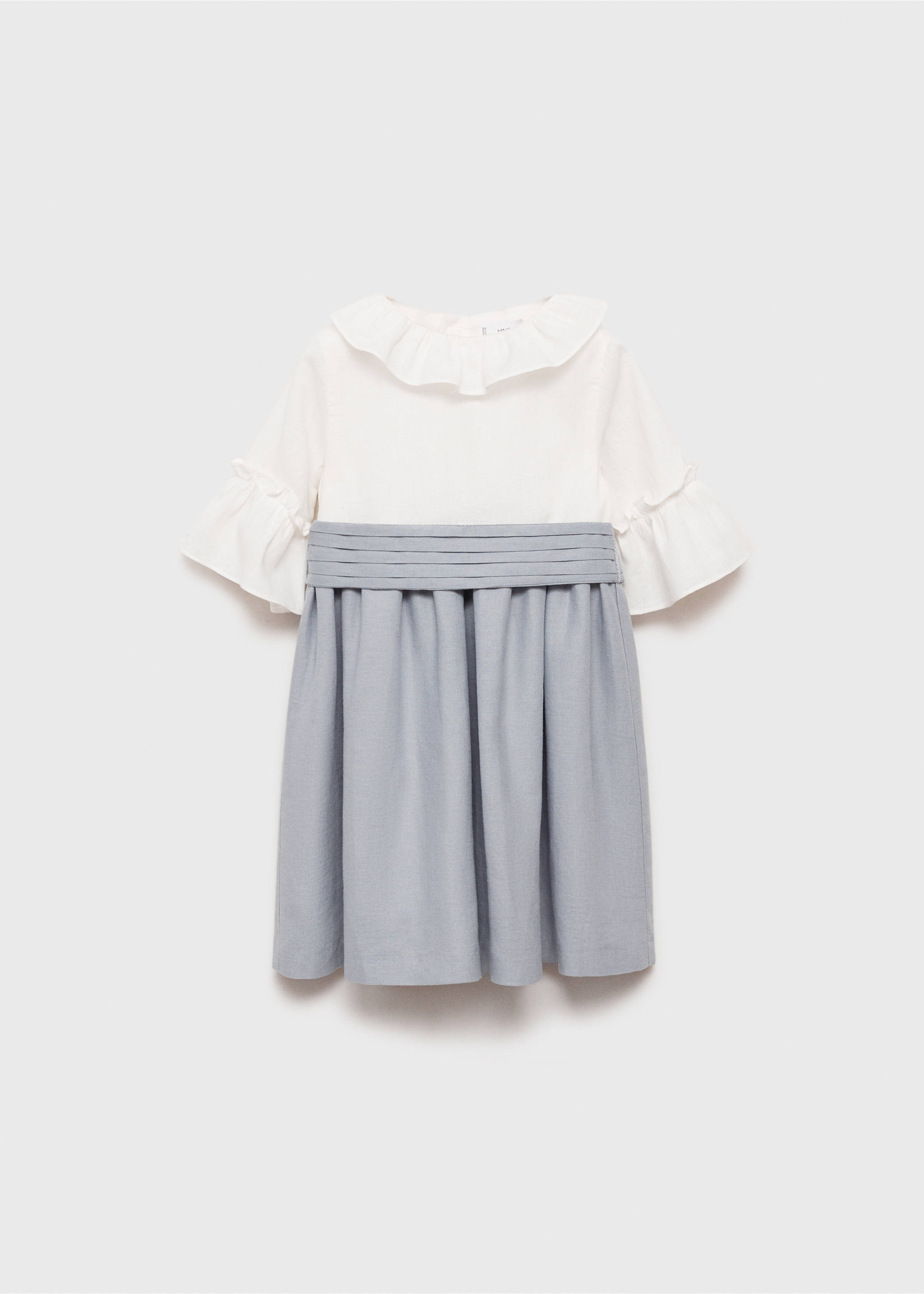 Vestit faldilla contrast - Article sense model, Blanc. Ref: 87073633-00.