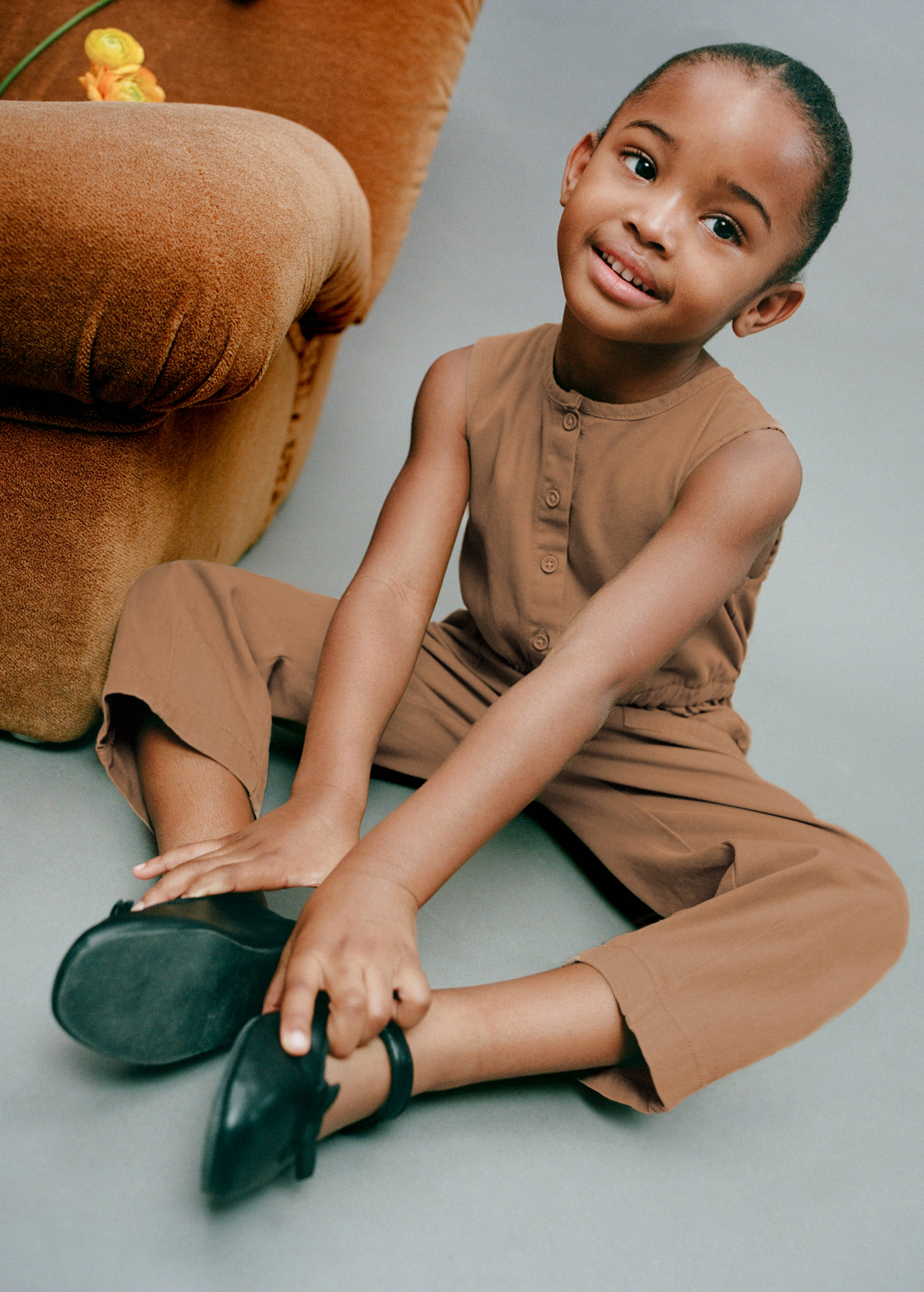 Buttoned long jumpsuit - Details of the article 5