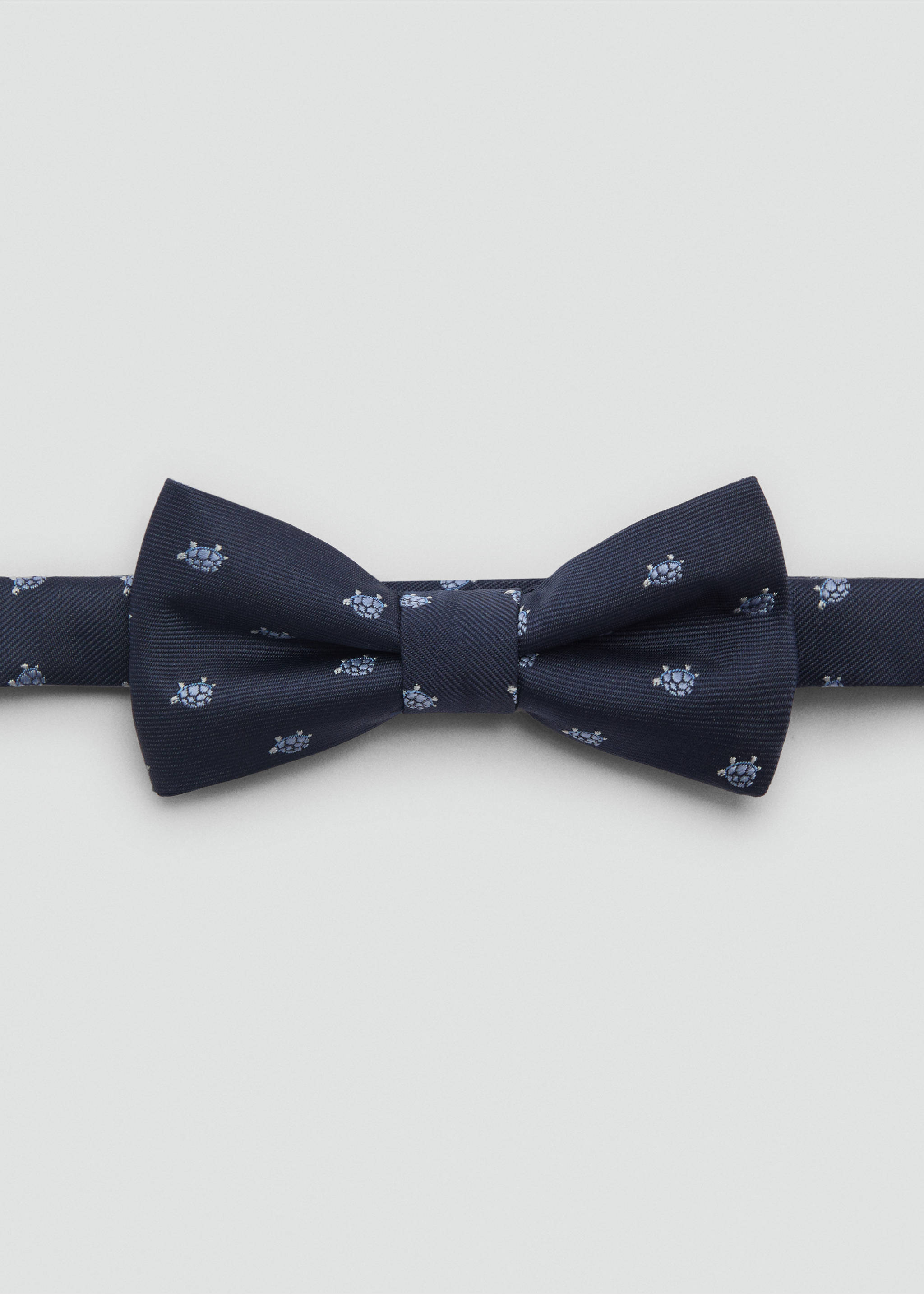 Printed  bow tie - Article without model, Dark Navy. Ref: 87073637-00.
