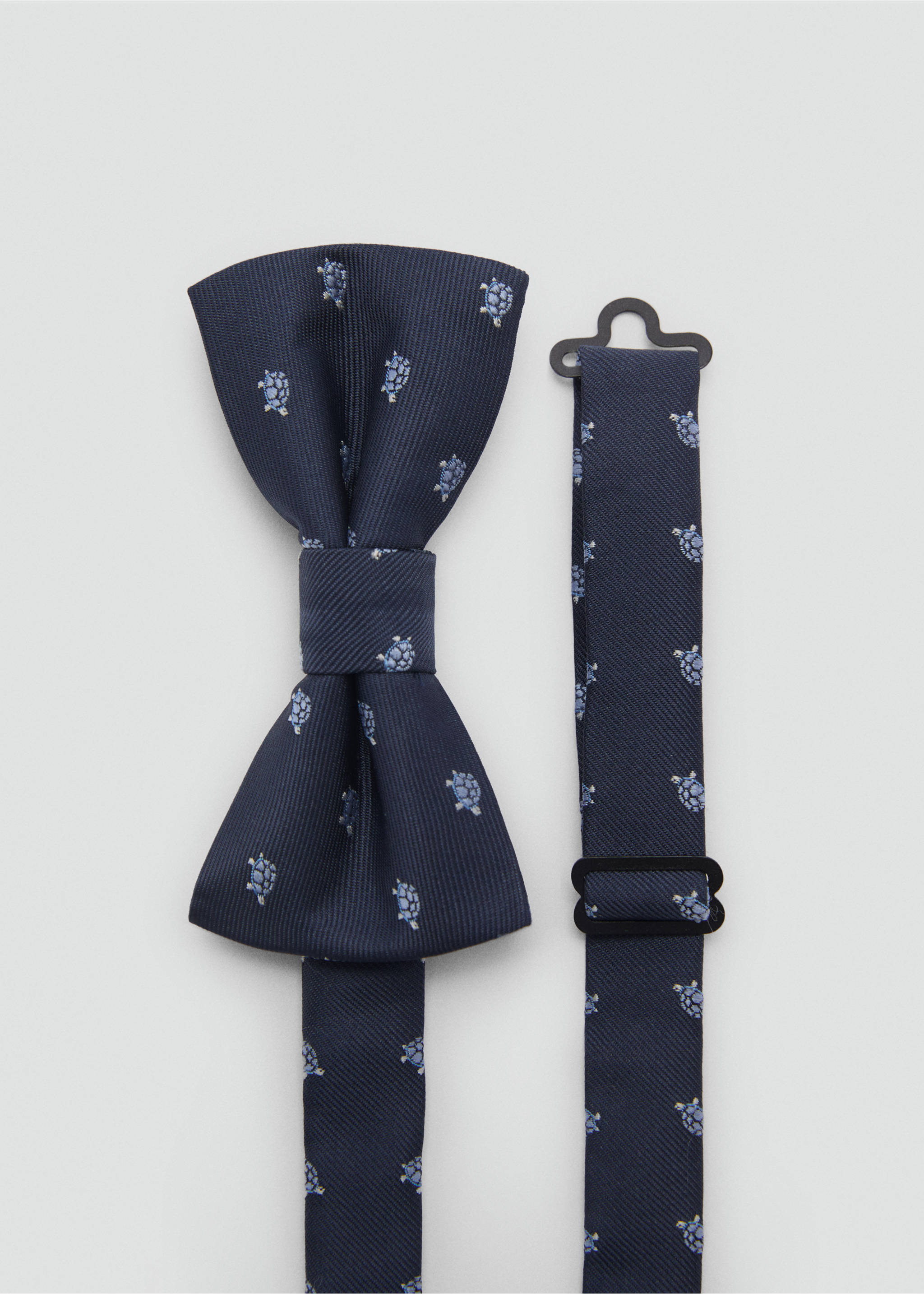 Printed  bow tie - Medium plane, Dark Navy. Ref: 87073637-00.