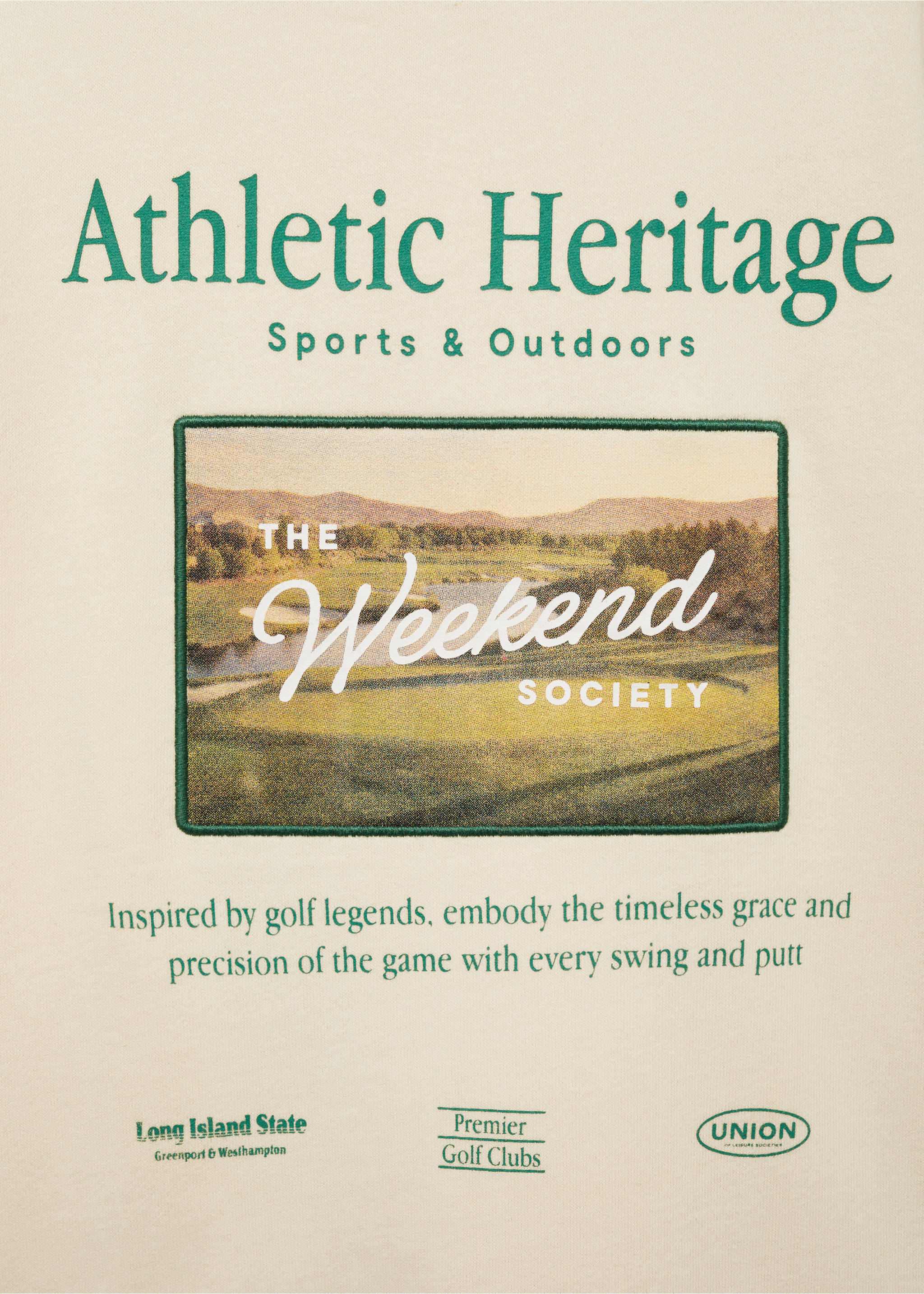 Printed cotton sweatshirt - Details of the article 0, Ecru. Ref: 87073642-00.