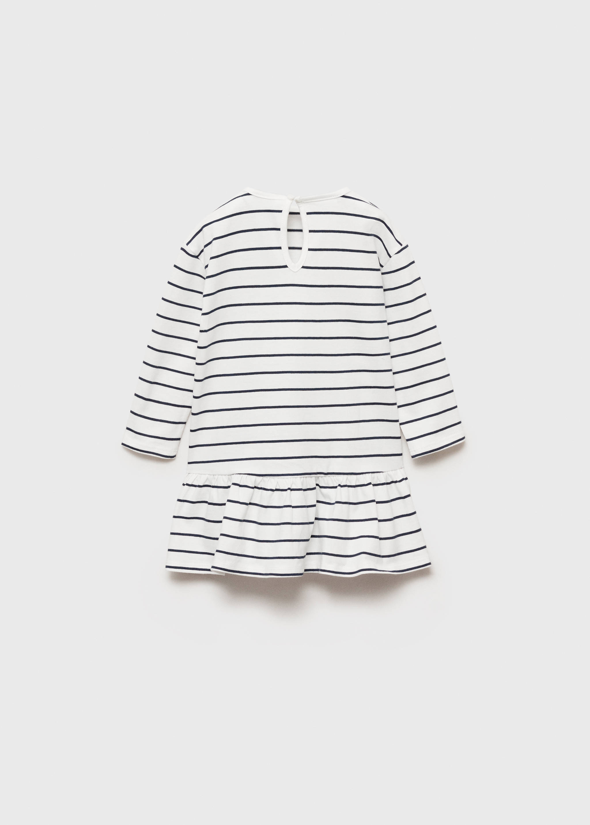 Randig bomullsklänning - Artikelns baksida