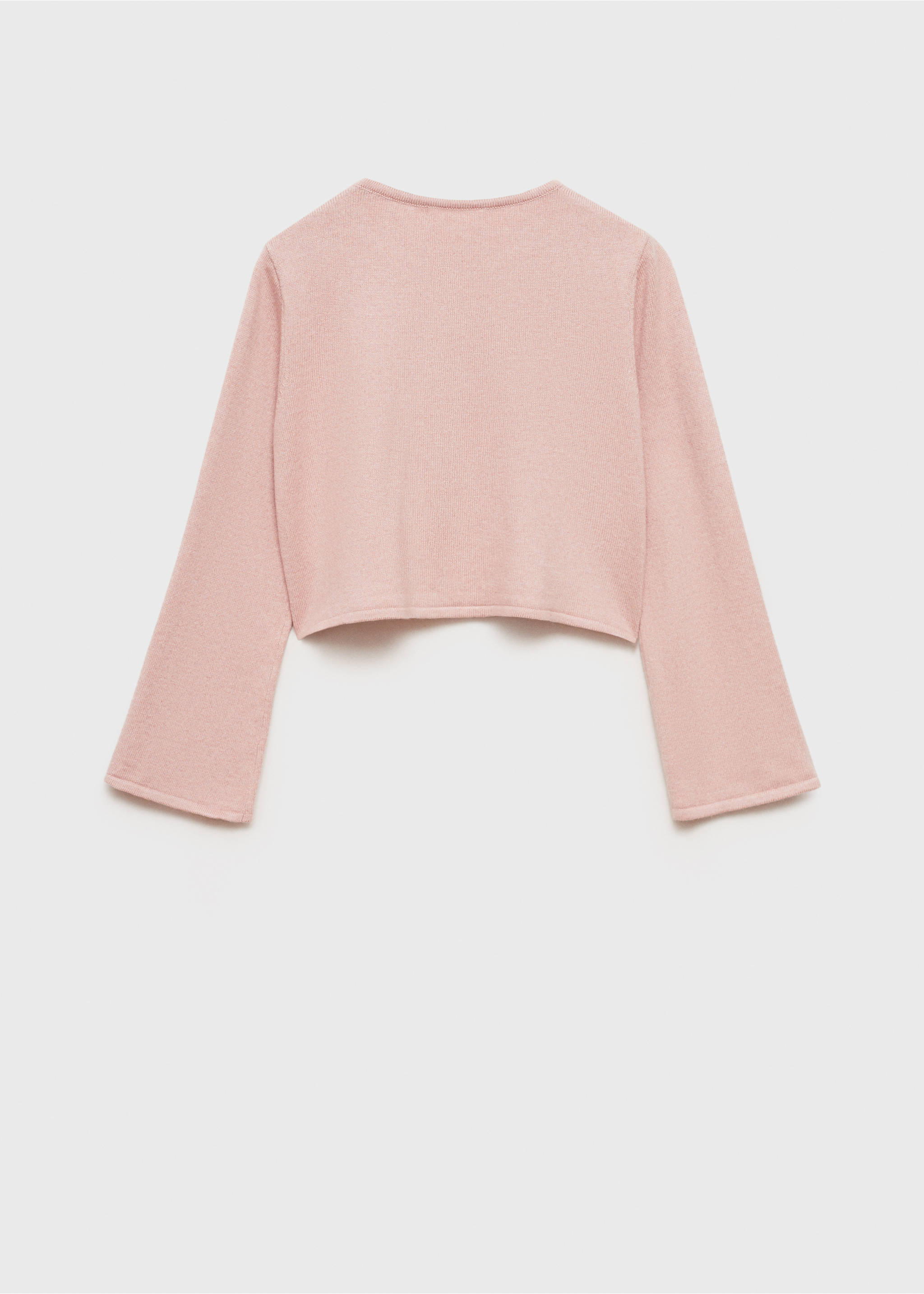 Cardigan maglia sottile cotone - Retro dell'articolo, Rosa pallido. Ref: 87073647-00.