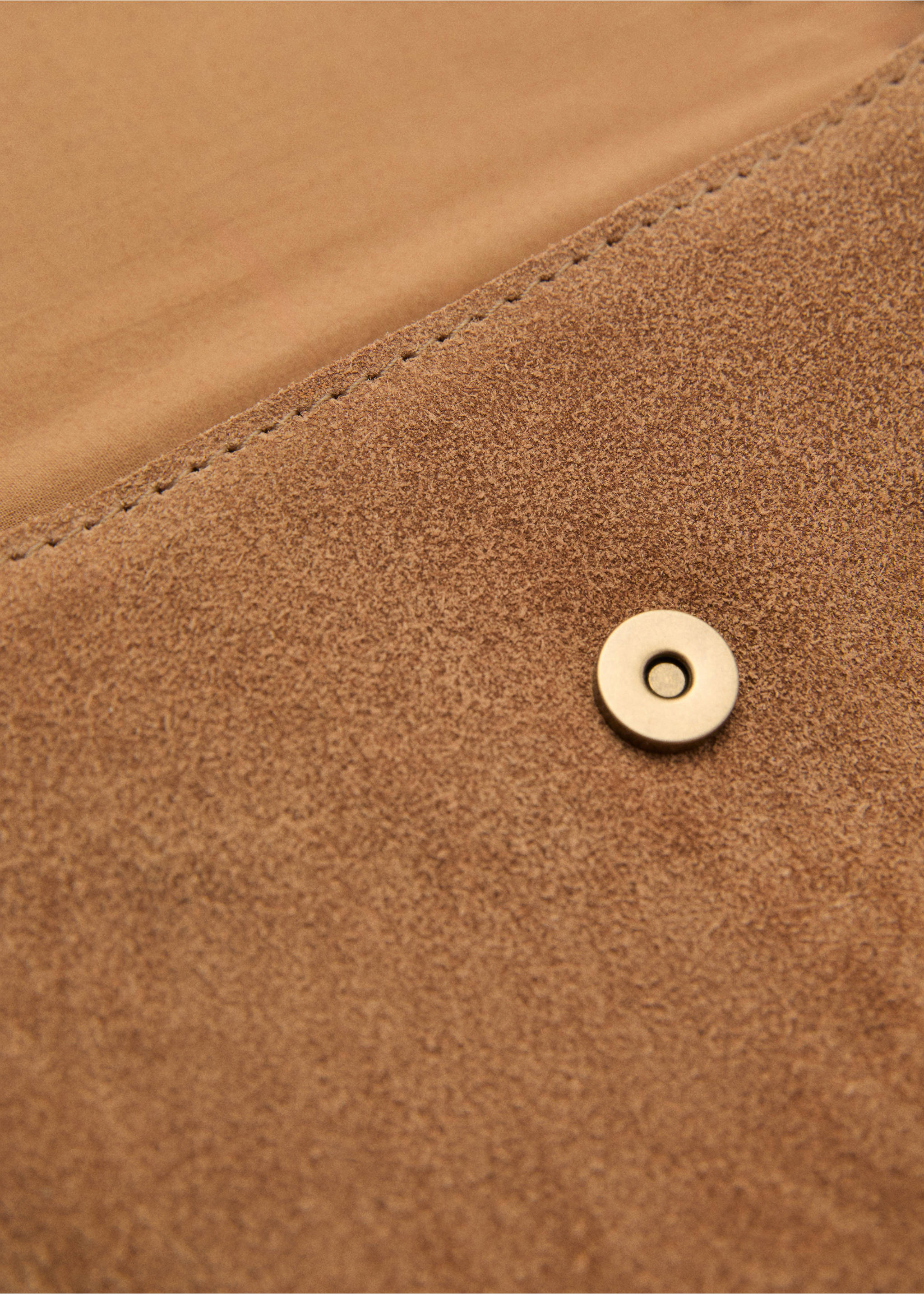 Fringe leather bag - Details of the article 2, Medium Brown. Ref: 87073649-00.