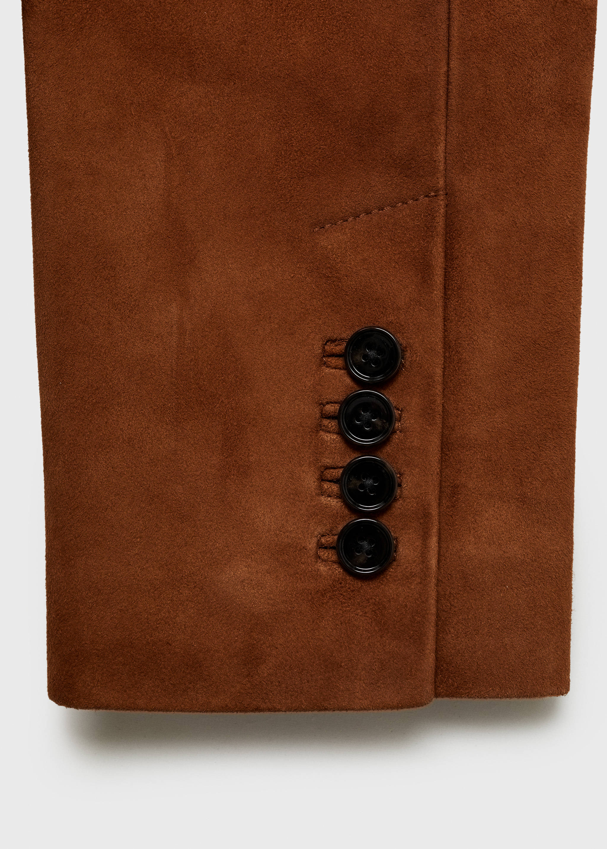 Straight suede jacket - Details of the article 0